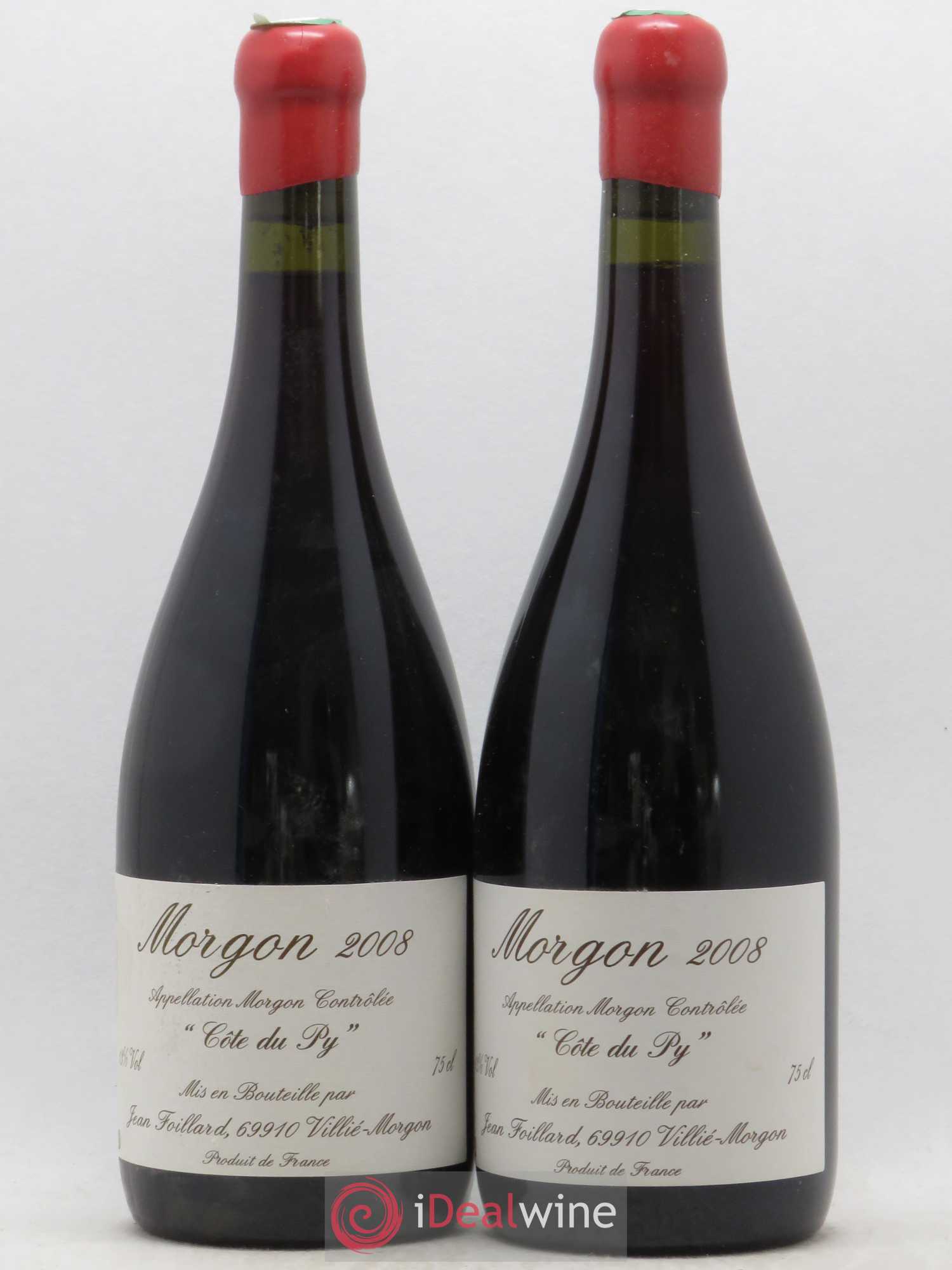 Morgon Côte du Py Jean Foillard 2008 - Lot de 2 bouteilles - 0