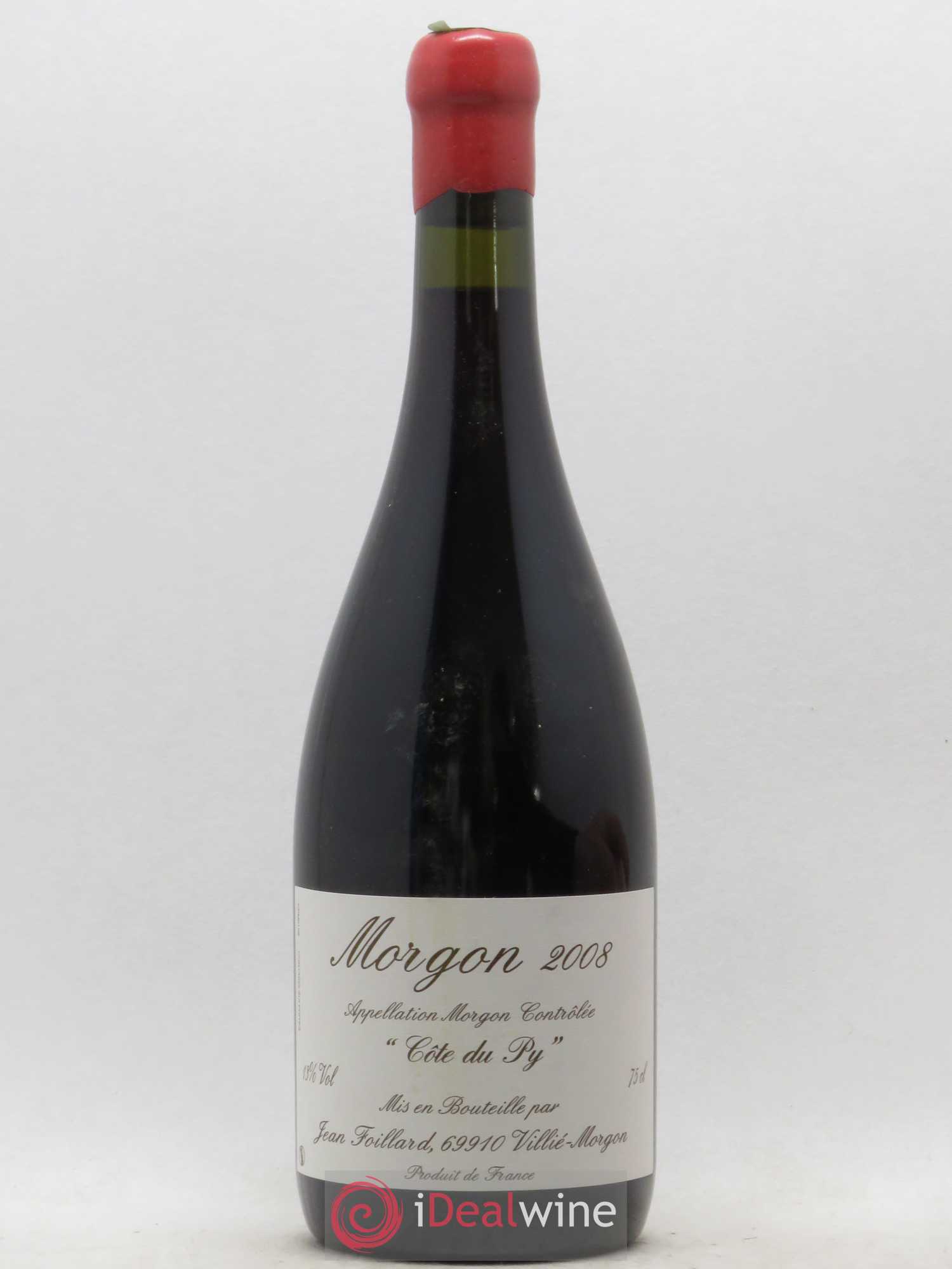Morgon Côte du Py Jean Foillard 2008 - Lot de 1 bouteille - 0