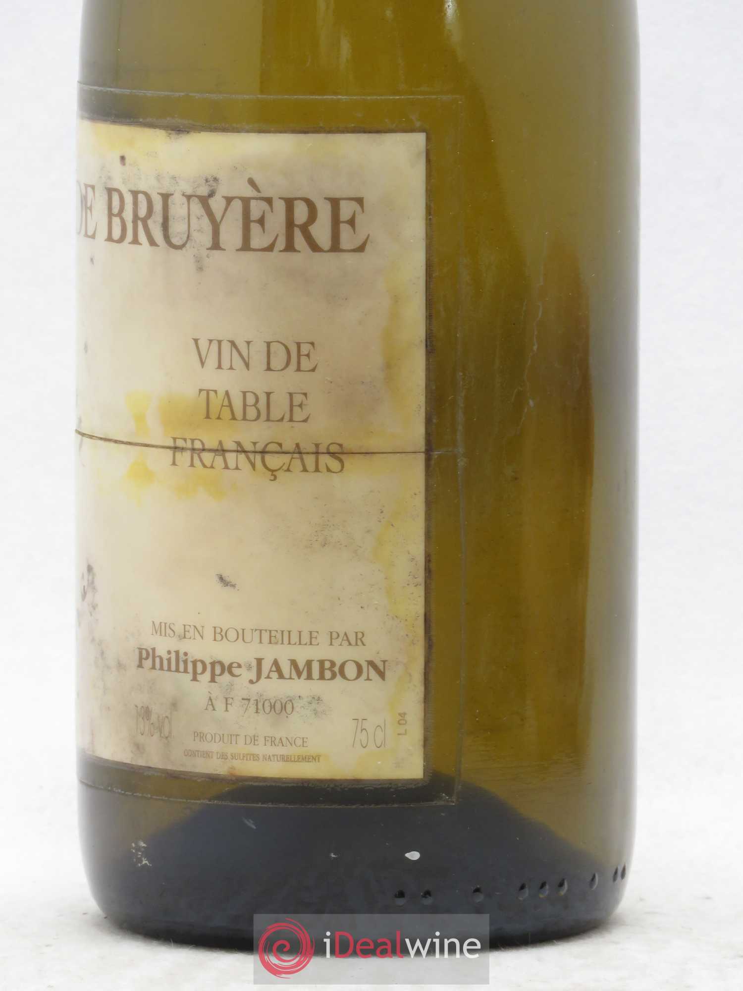 Vin de France Le Jambon Blanc - La Grande Bruyère - Philippe Jambon 2004 - Posten von 1 Flasche - 1