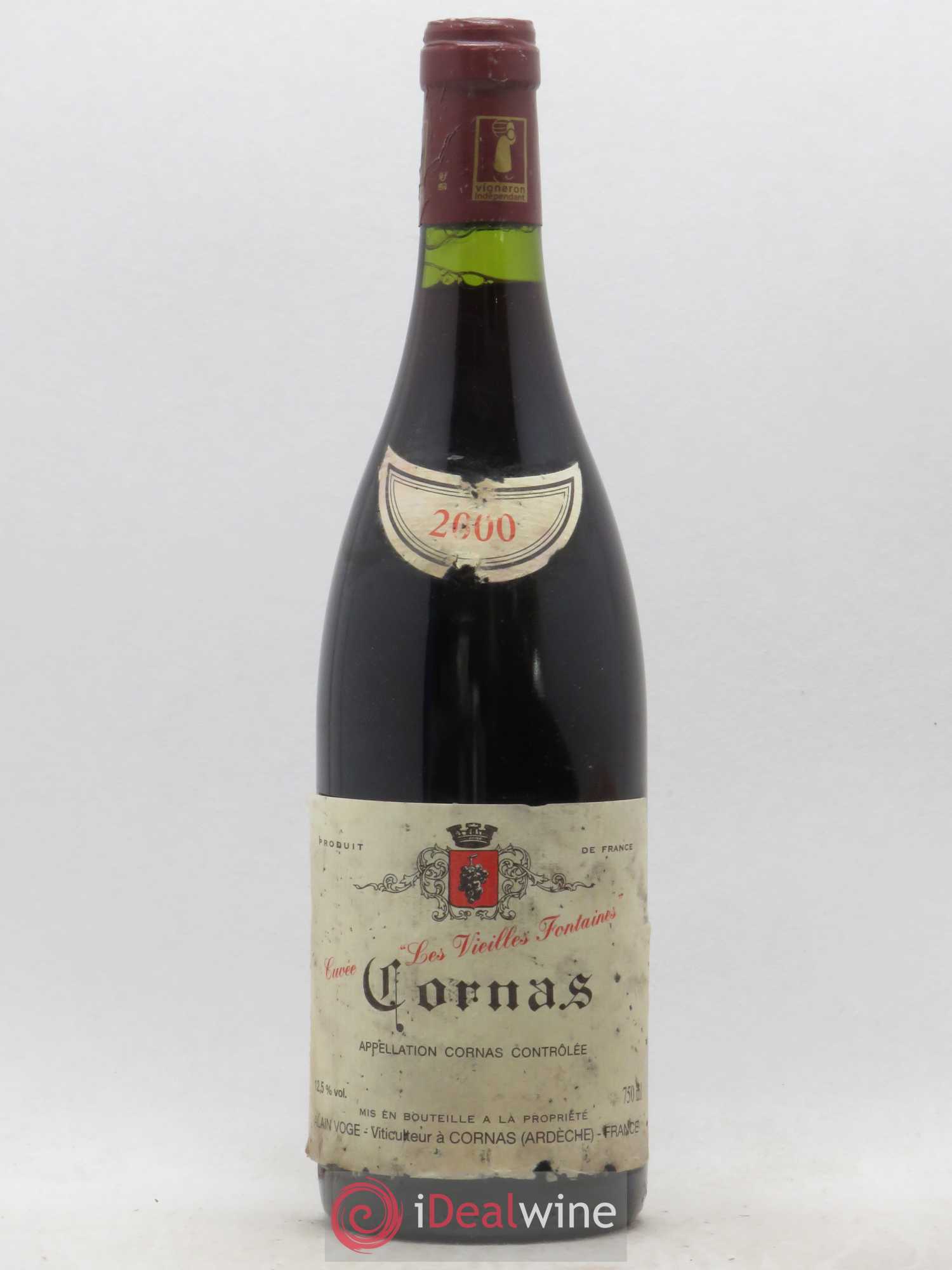Cornas Les Vieilles Fontaines Alain Voge (Domaine) 2000 - Lot de 1 bouteille - 0