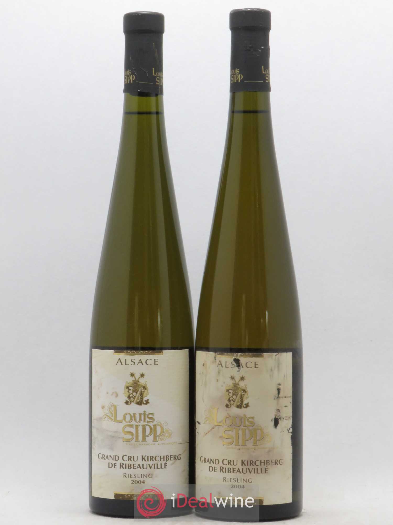 Alsace Grand Cru Kirchberg de Ribeauvillé - Domaine Louis Sipp 2004 - Posten von 2 Flaschen - 0