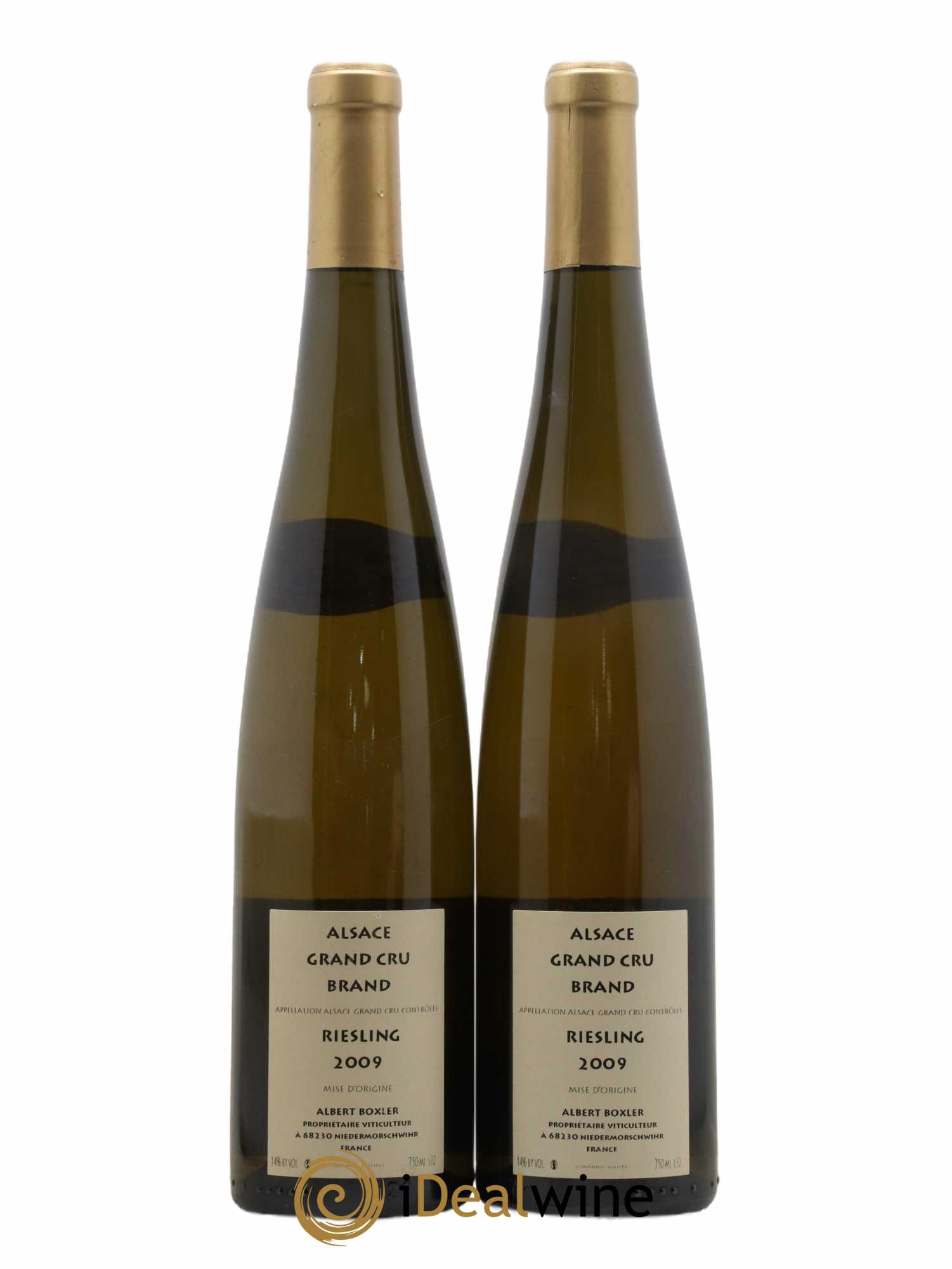 Alsace Riesling Grand Cru Brand Albert Boxler 2009 - Lot de 2 bouteilles - 1