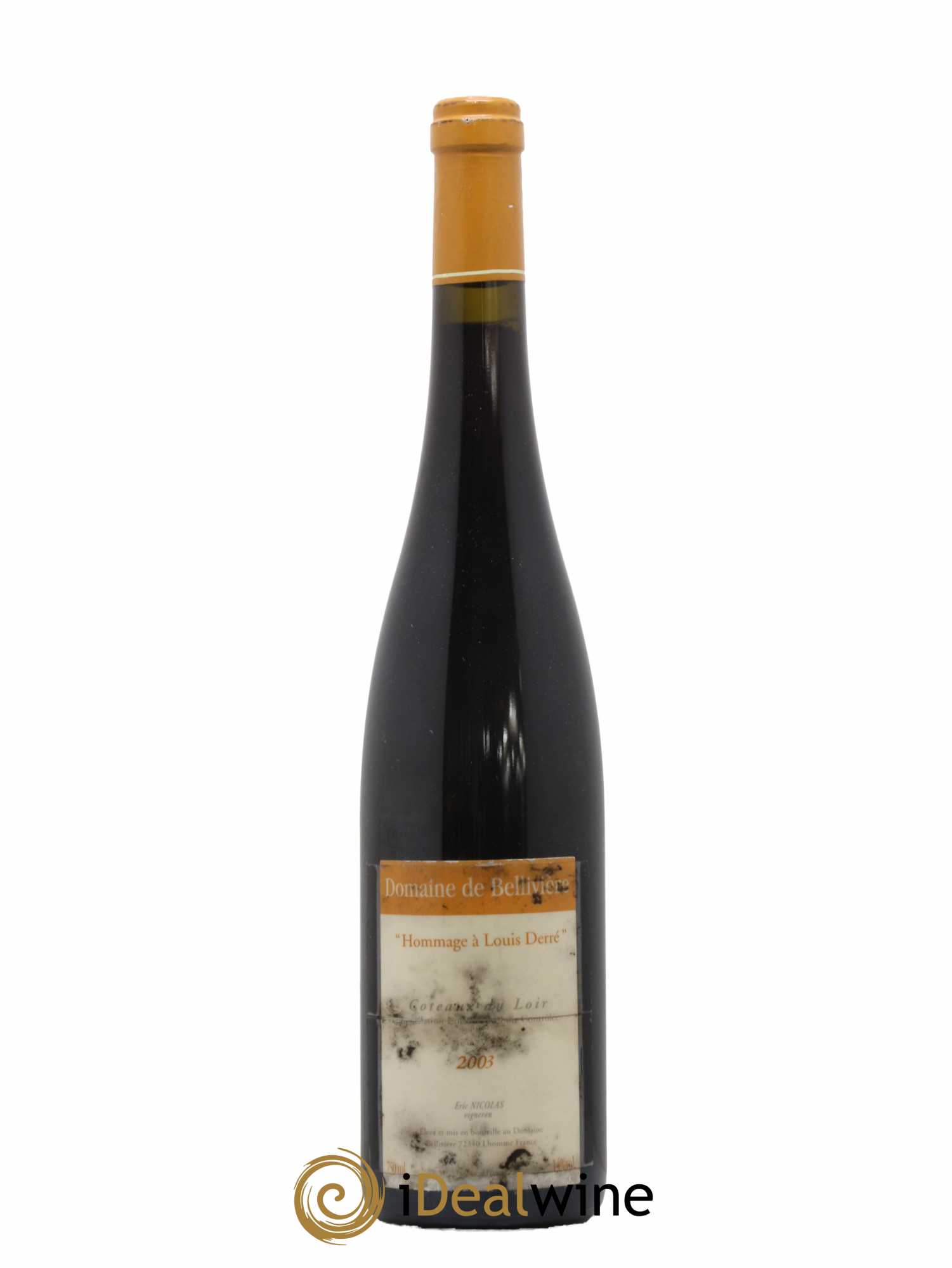Coteaux du Loir Hommage à Louis Derré Domaine de Bellivière 2003 - Lot de 1 bouteille - 0
