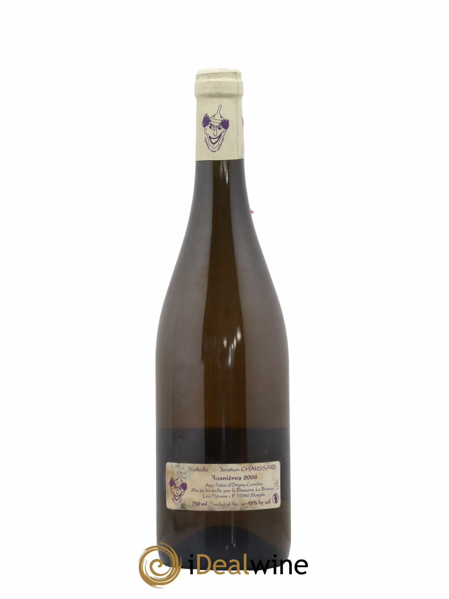 Jasnières Kharaktêr Domaine Le Briseau Nathalie et Christian Chaussard 2006 - Lot de 1 bouteille - 1