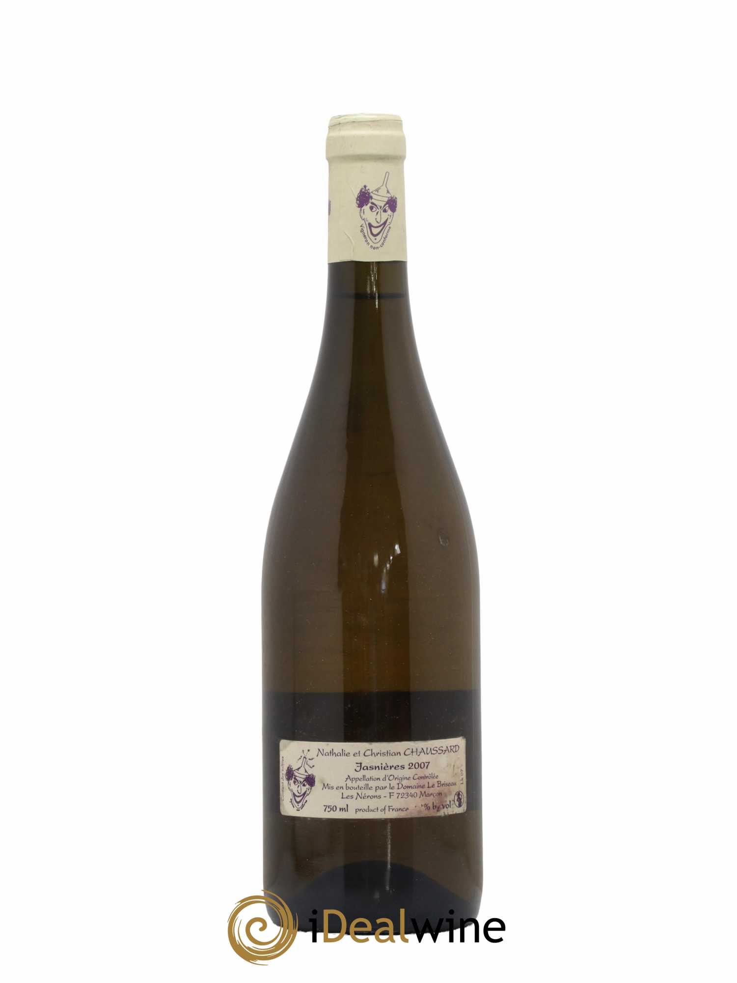 Jasnières Kharaktêr Domaine Le Briseau Nathalie et Christian Chaussard 2007 - Lot de 1 bouteille - 1