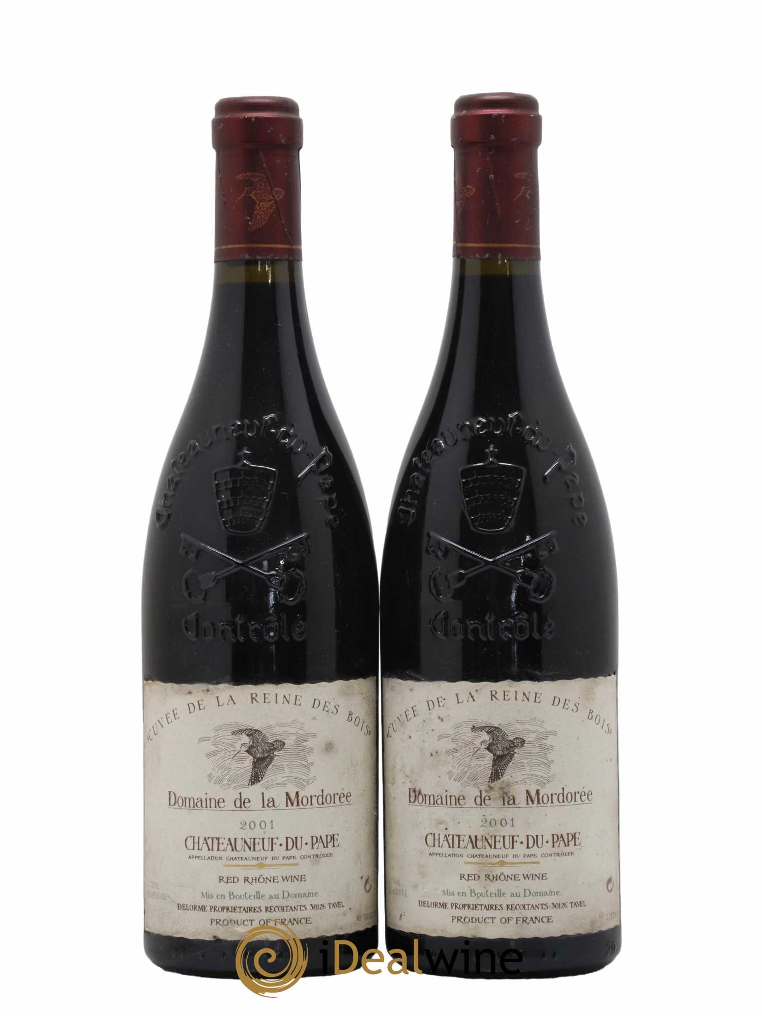 Châteauneuf-du-Pape Cuvée de la Reine des Bois La Mordorée (Domaine de) 2001 - Lot de 2 bouteilles - 0