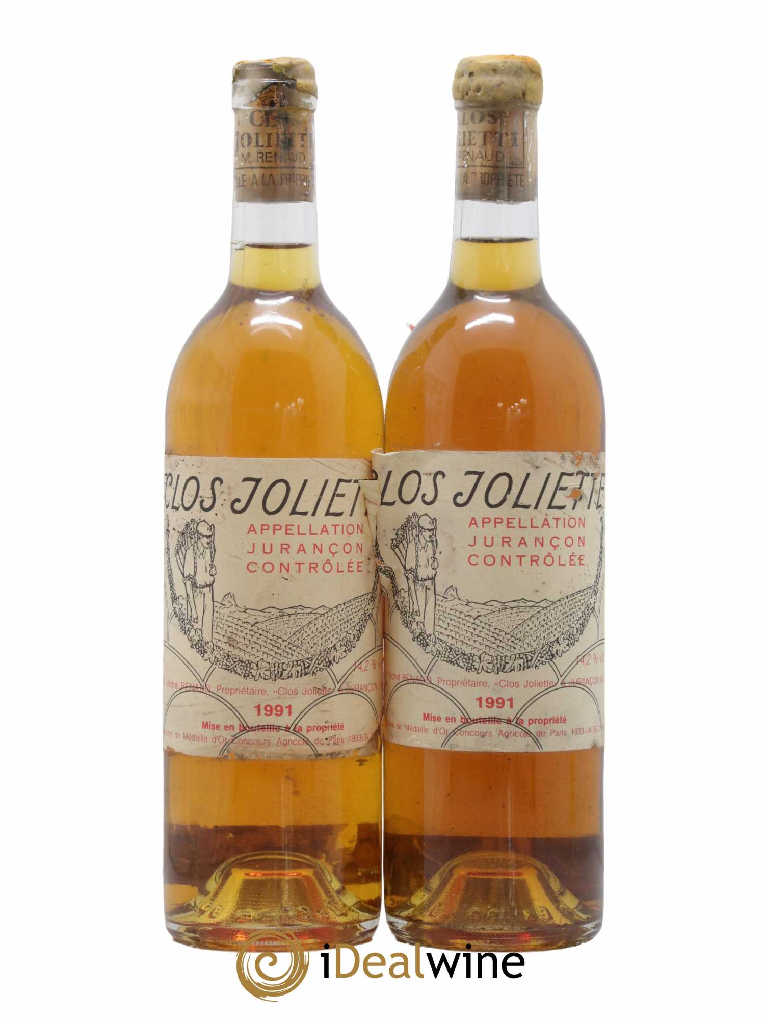 Jurançon Clos Joliette 1991 - Lotto di 2 bottiglie - 0