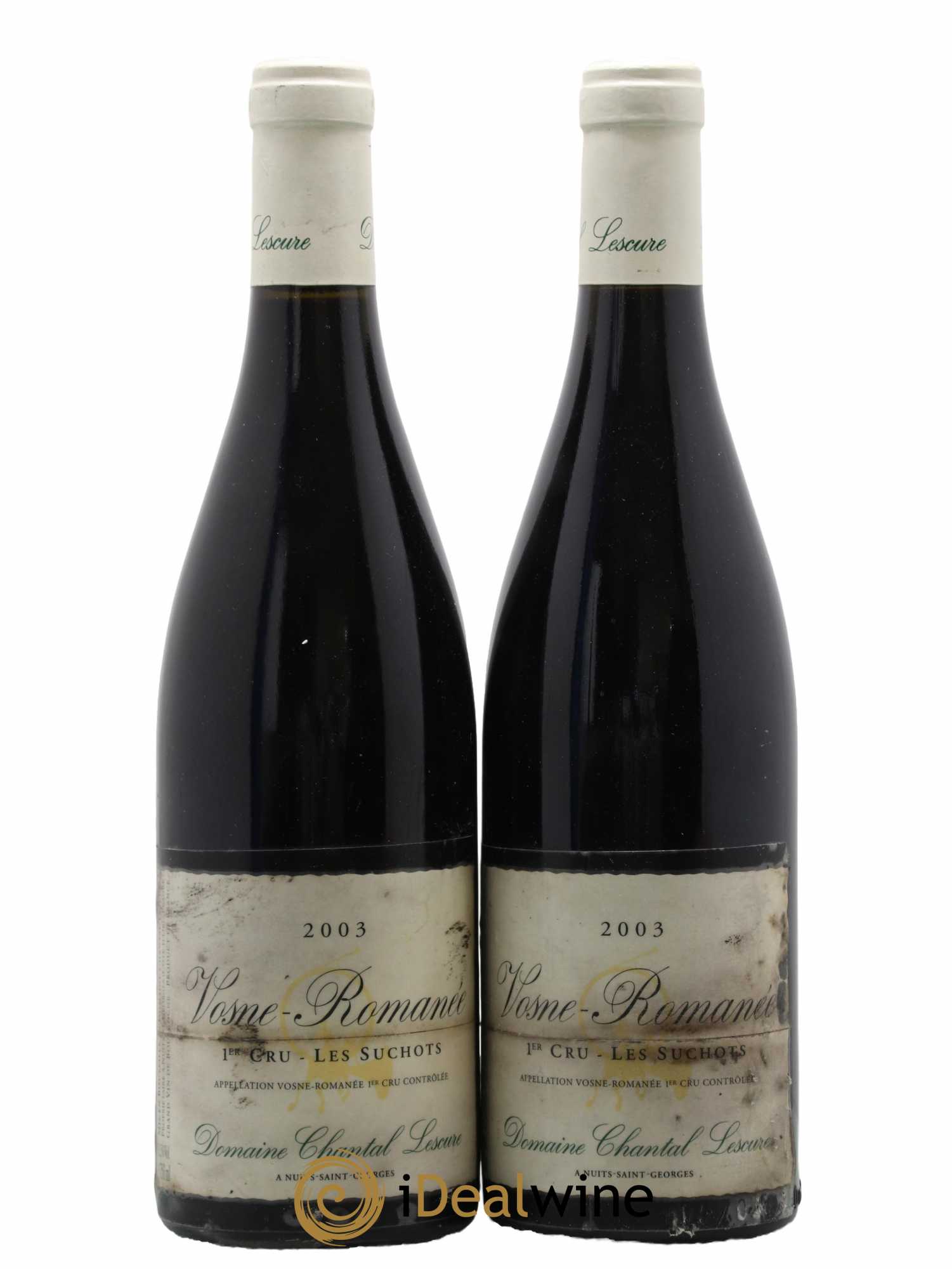Vosne-Romanée 1er Cru Les Suchots Chantal Lescure 2003 - Lot de 2 bouteilles - 0