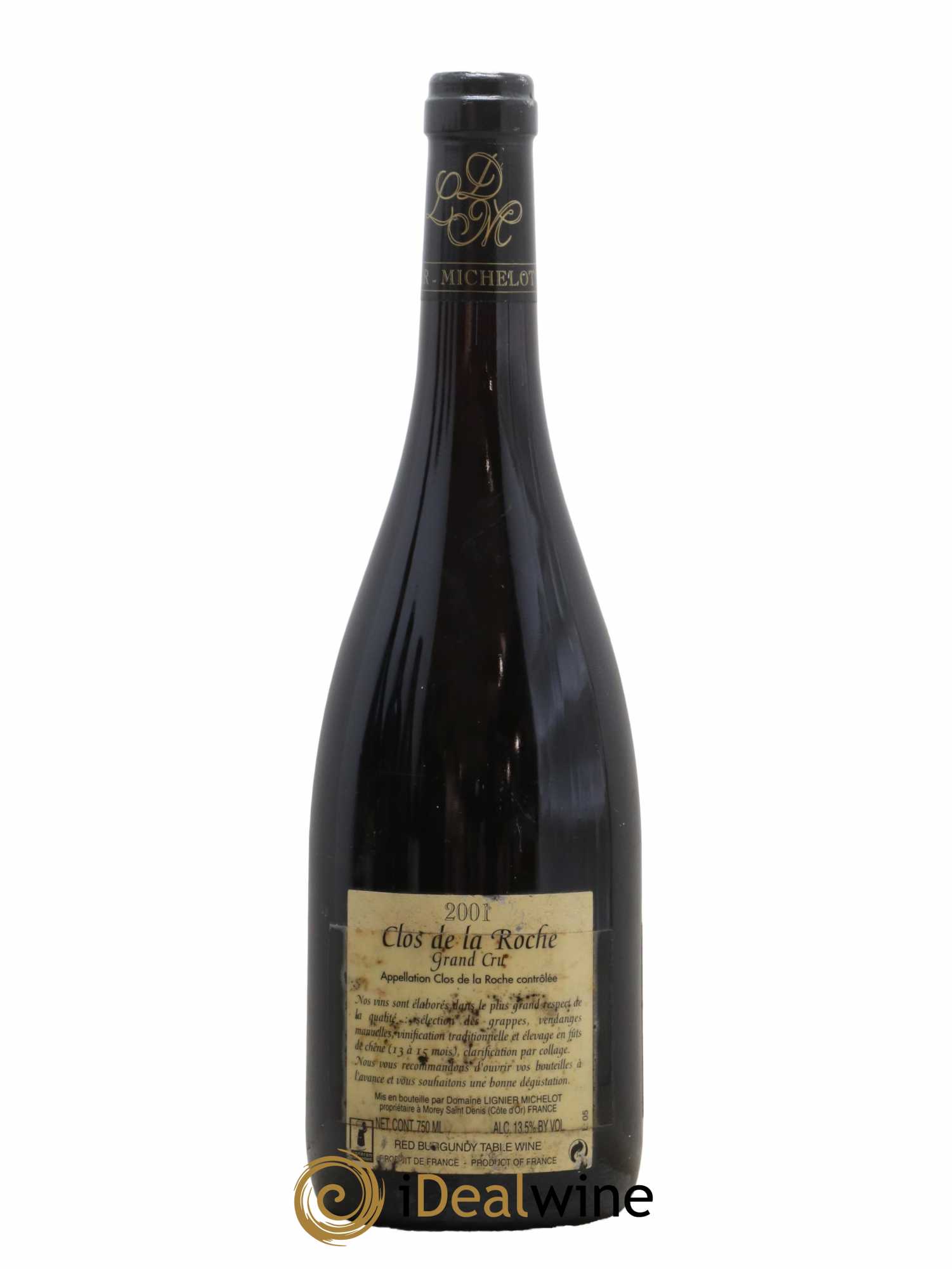 Clos de la Roche Grand Cru Lignier-Michelot (Domaine) 2001 - Lot de 1 bouteille - 1
