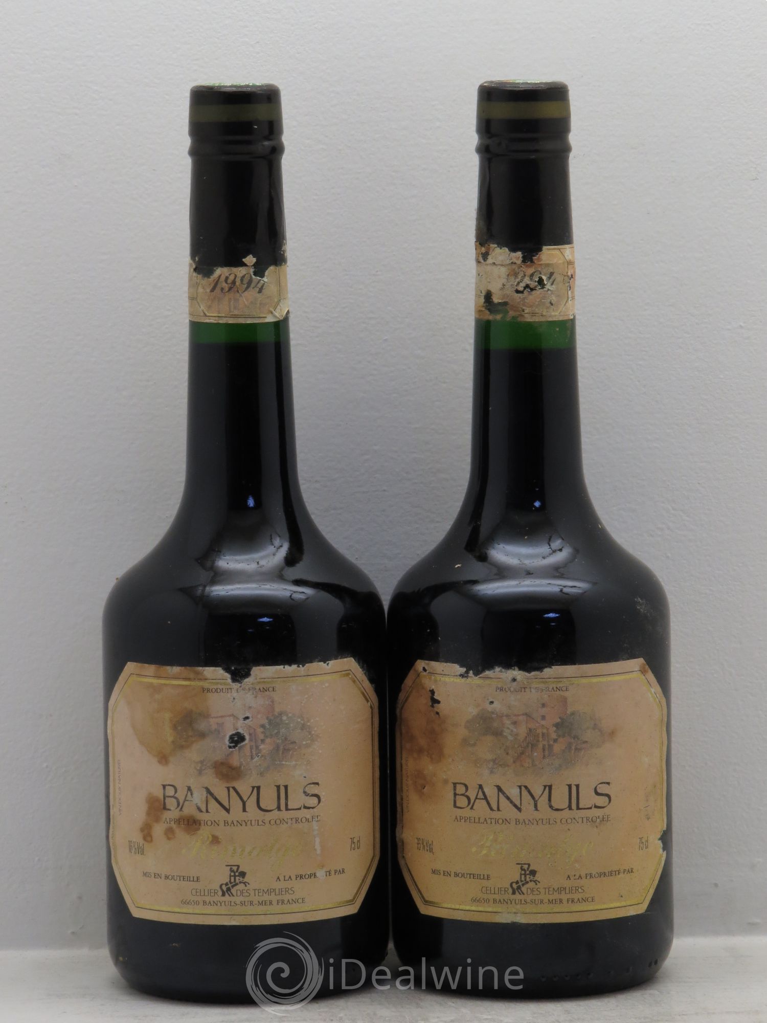 Banyuls Cellier des Templiers Rimatge 1994 - Posten von 2 Flaschen - 0