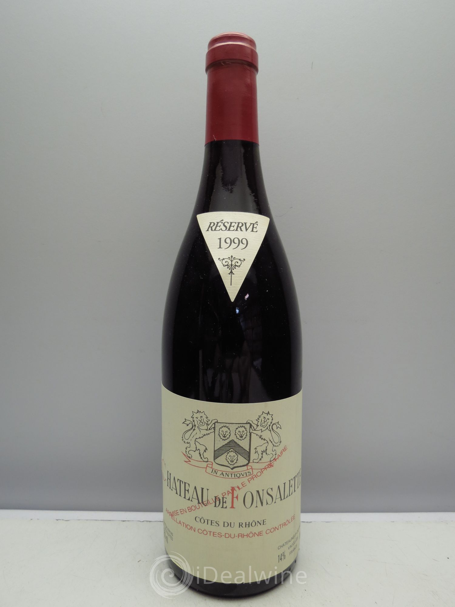 Côtes-du-Rhône Château de Fonsalette Emmanuel Reynaud 1999 - Lot de 1 bouteille - 0
