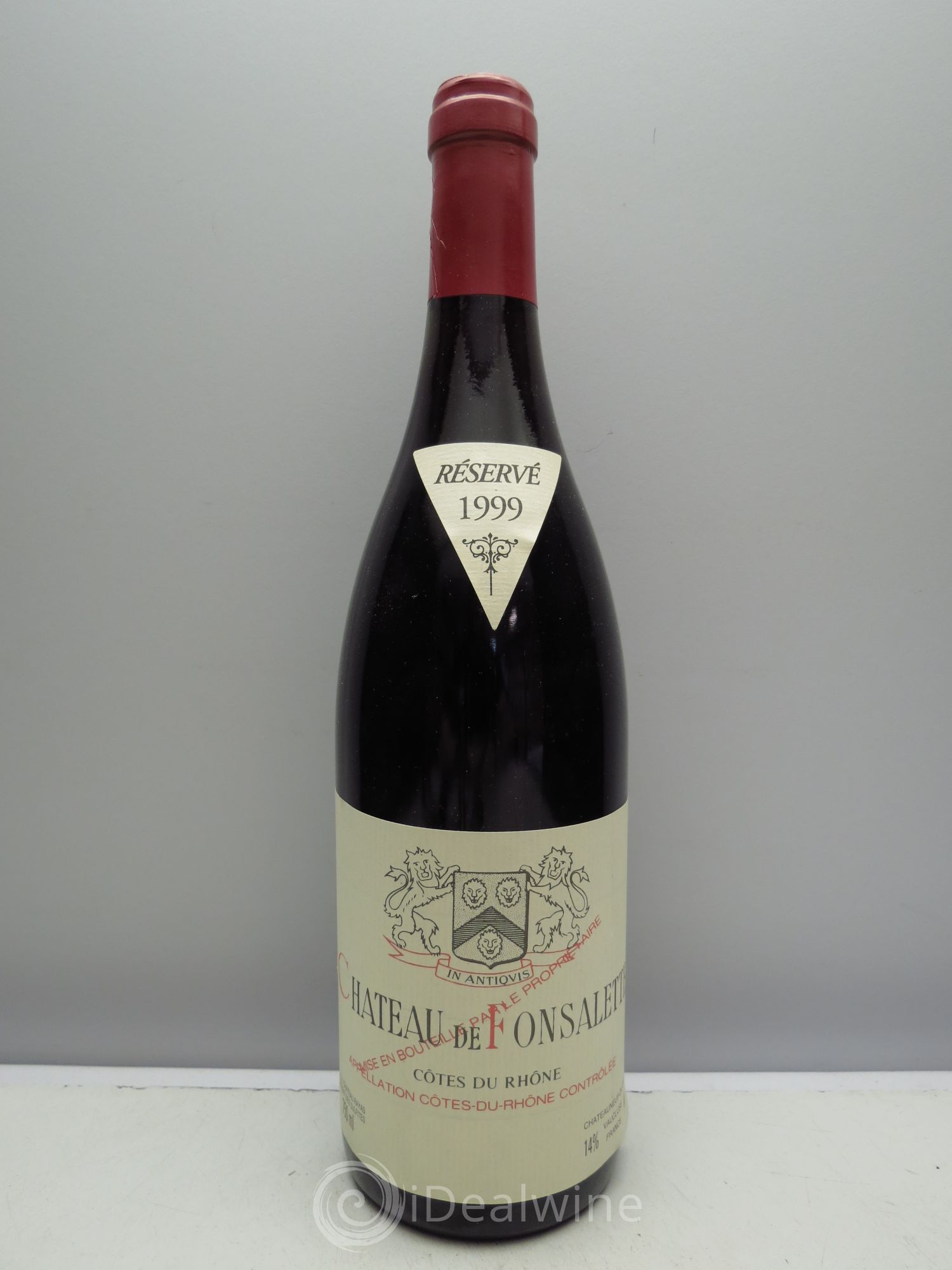 Côtes-du-Rhône Château de Fonsalette Emmanuel Reynaud 1999 - Lot de 1 bouteille - 0