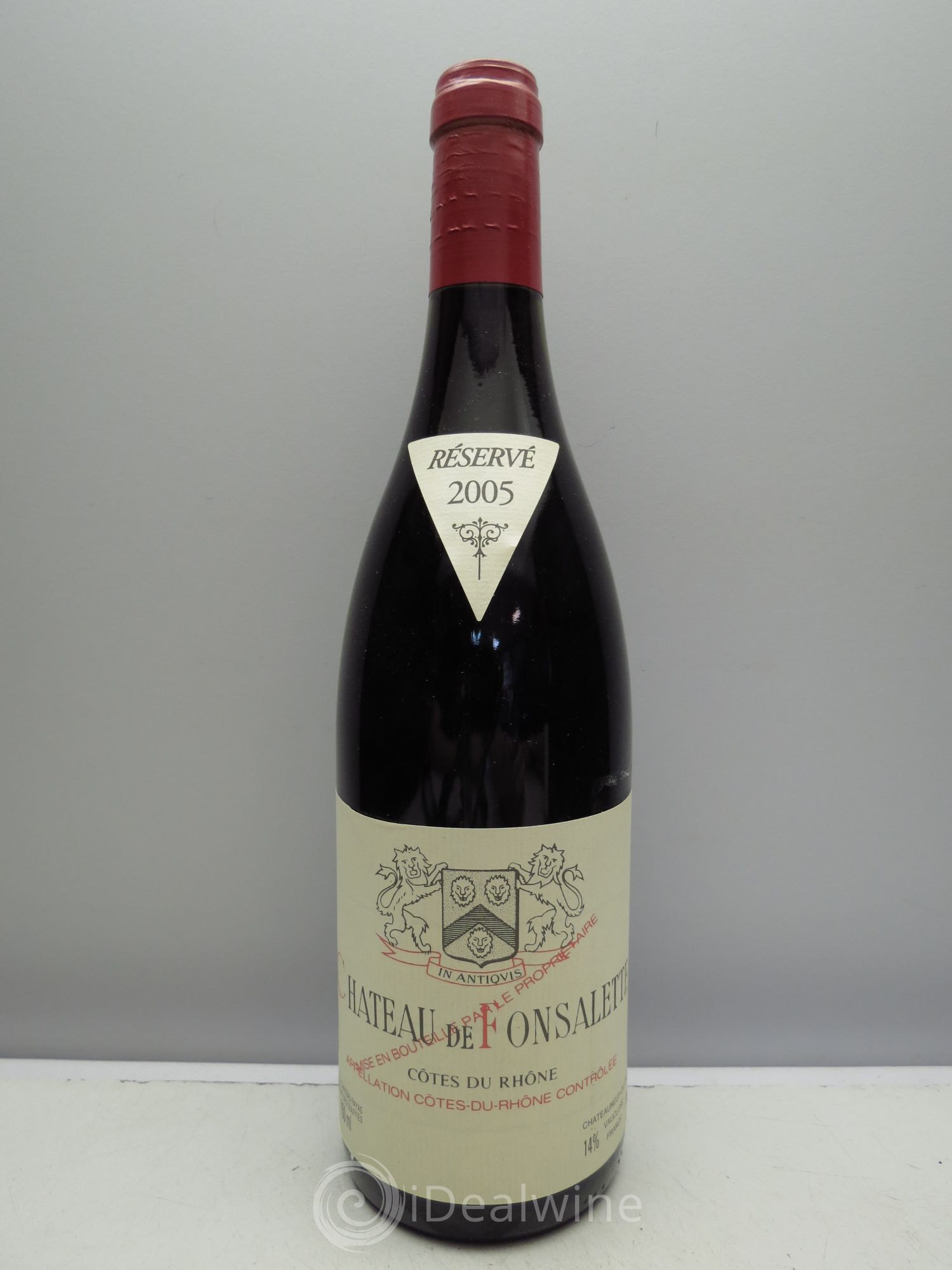 Côtes-du-Rhône Château de Fonsalette Emmanuel Reynaud 2005 - Lot de 1 bouteille - 0
