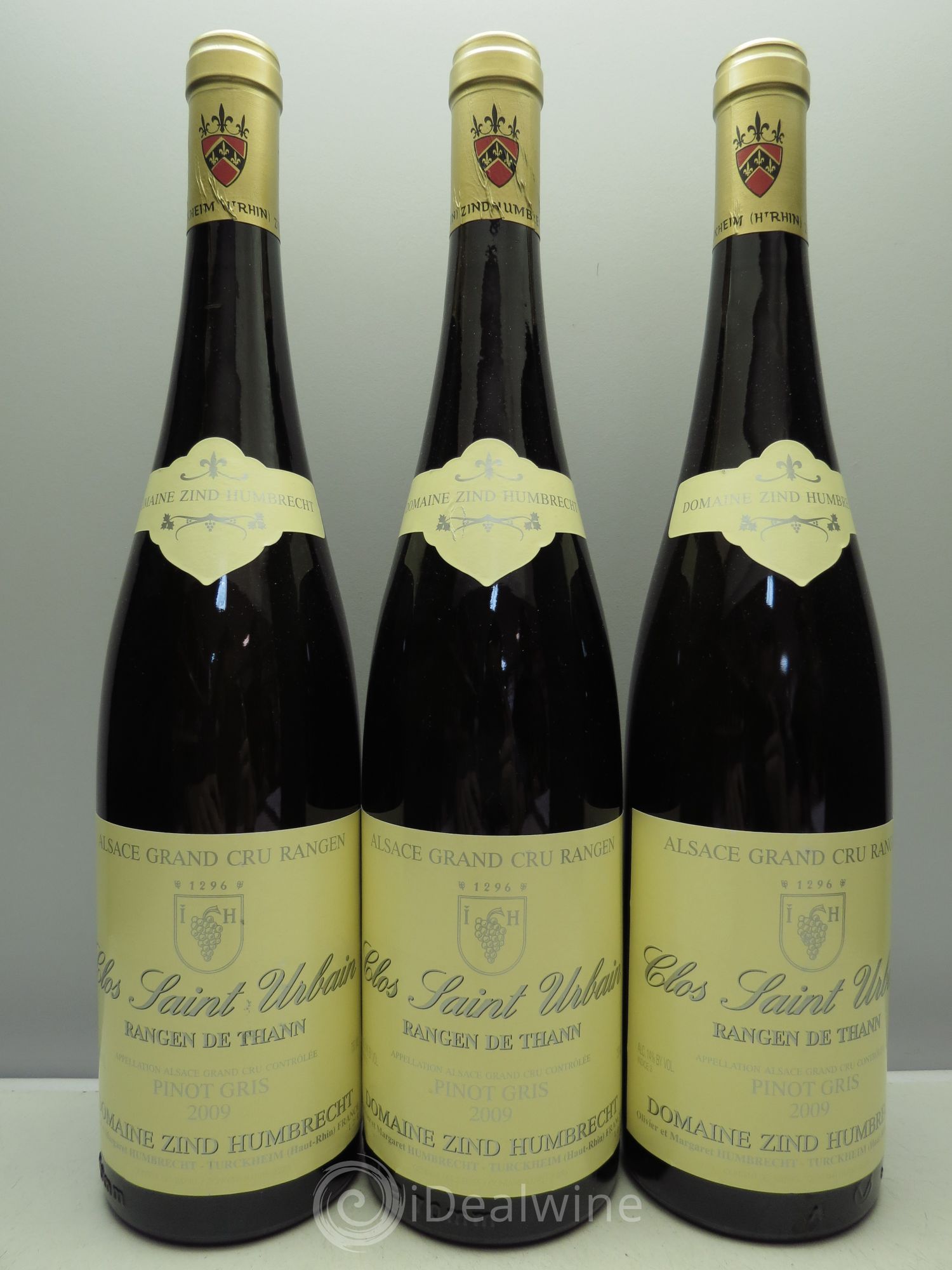 Pinot Gris (Tokay) Grand Cru Rangen de Thann Clos St Urbain Zind-Humbrecht 2009 - Posten von 3 Flaschen - 0