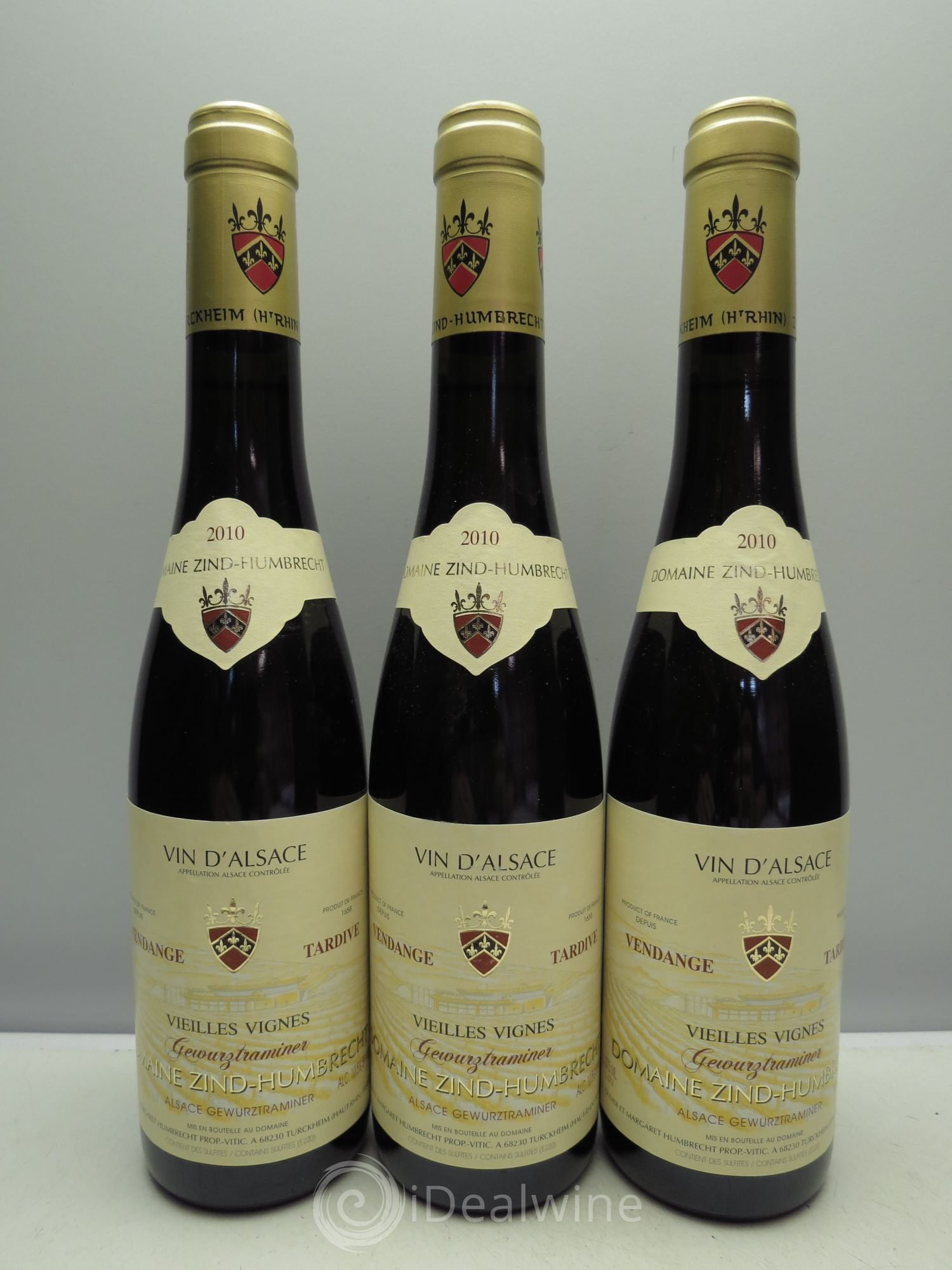 Alsace Gewurztraminer Vendanges Tardives Zind-Humbrecht (Domaine) 2010 - Posten von 3 Demi-Flaschen - 0