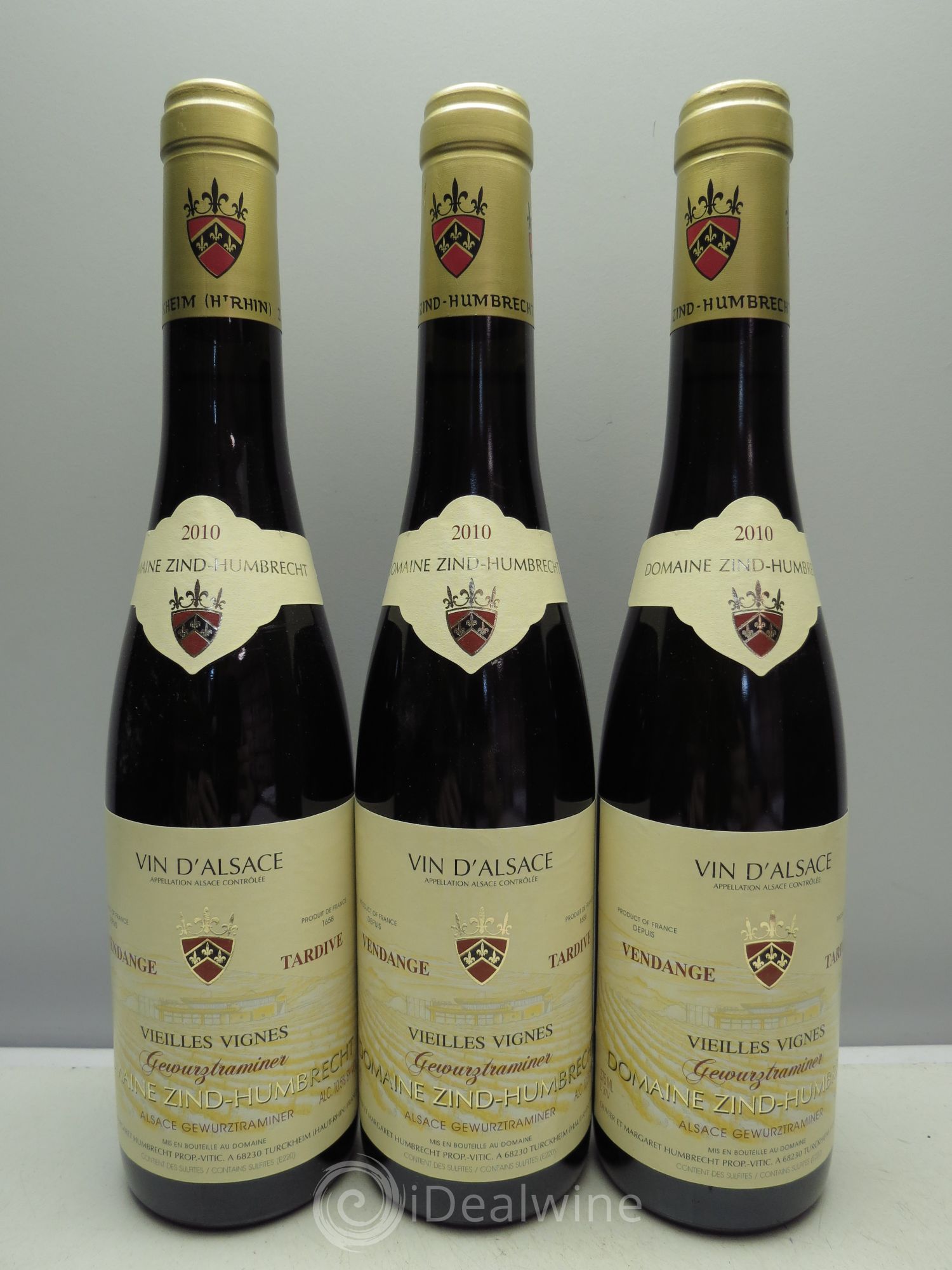 Alsace Gewurztraminer Vendanges Tardives Zind-Humbrecht (Domaine) 2010 - Posten von 3 Demi-Flaschen - 0