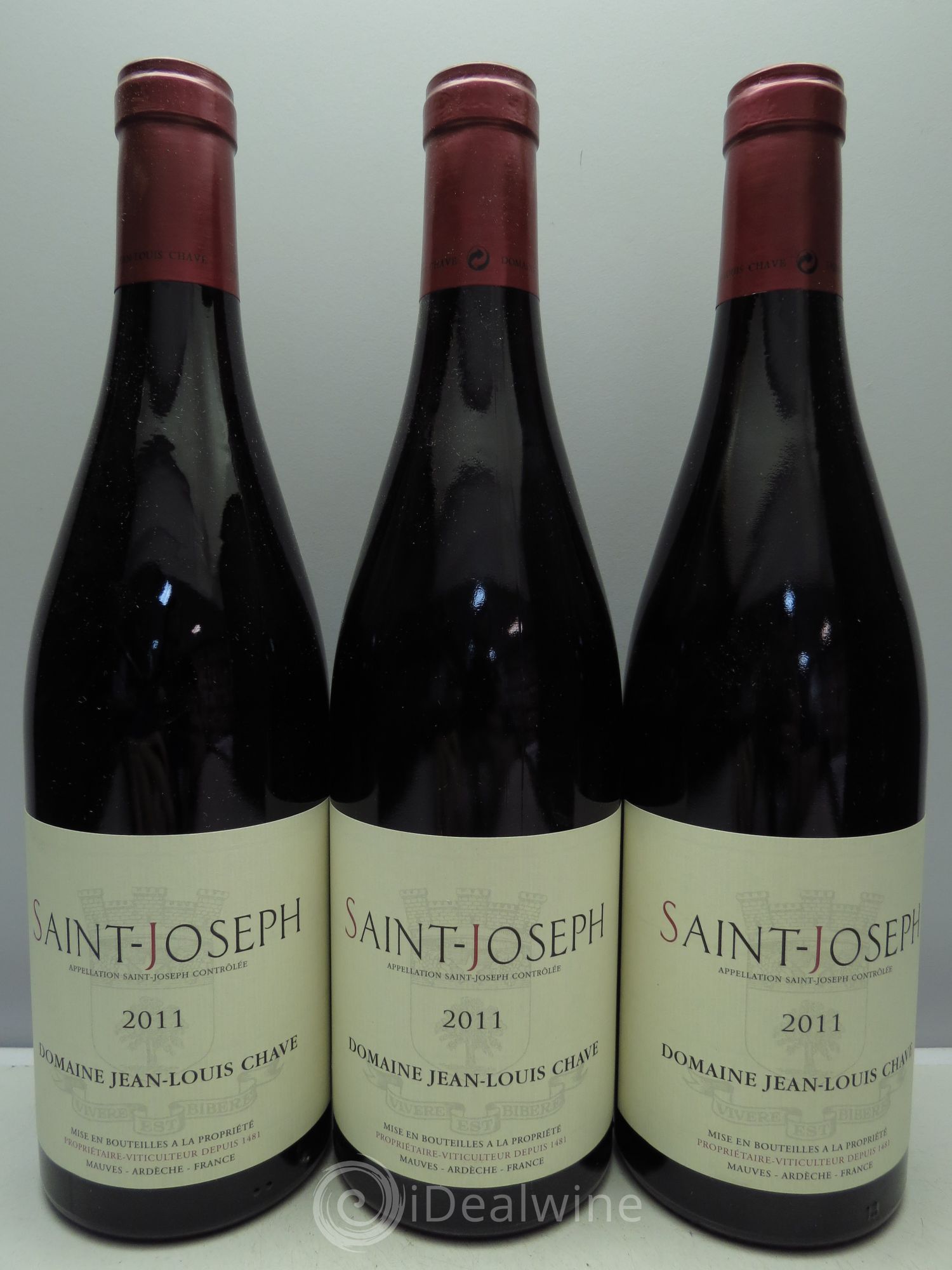 Saint-Joseph Jean-Louis Chave 2011 - Lot de 3 bouteilles - 0