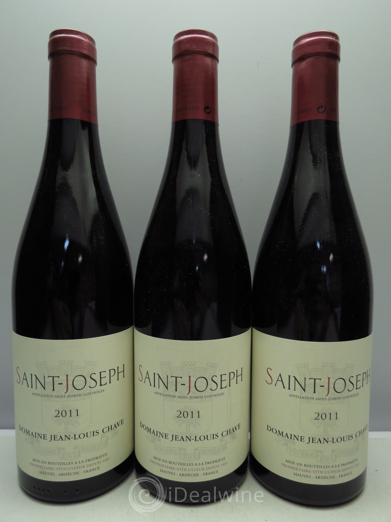 Saint-Joseph Jean-Louis Chave 2011 - Lot de 3 bouteilles - 0