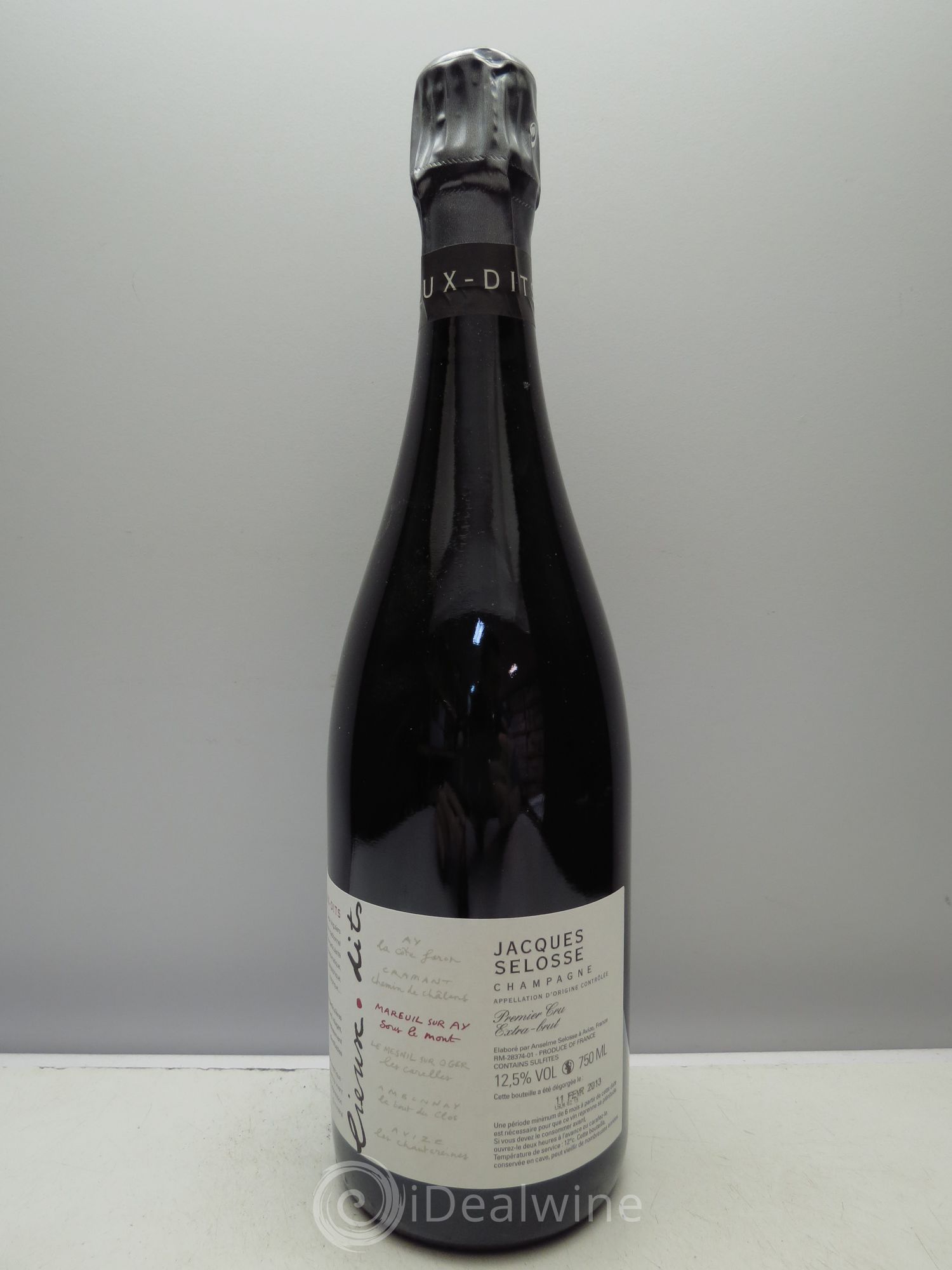 Champagne Sous Le Mont Extra Brut Jacques Selosse - Posten von 1 Flasche - 0