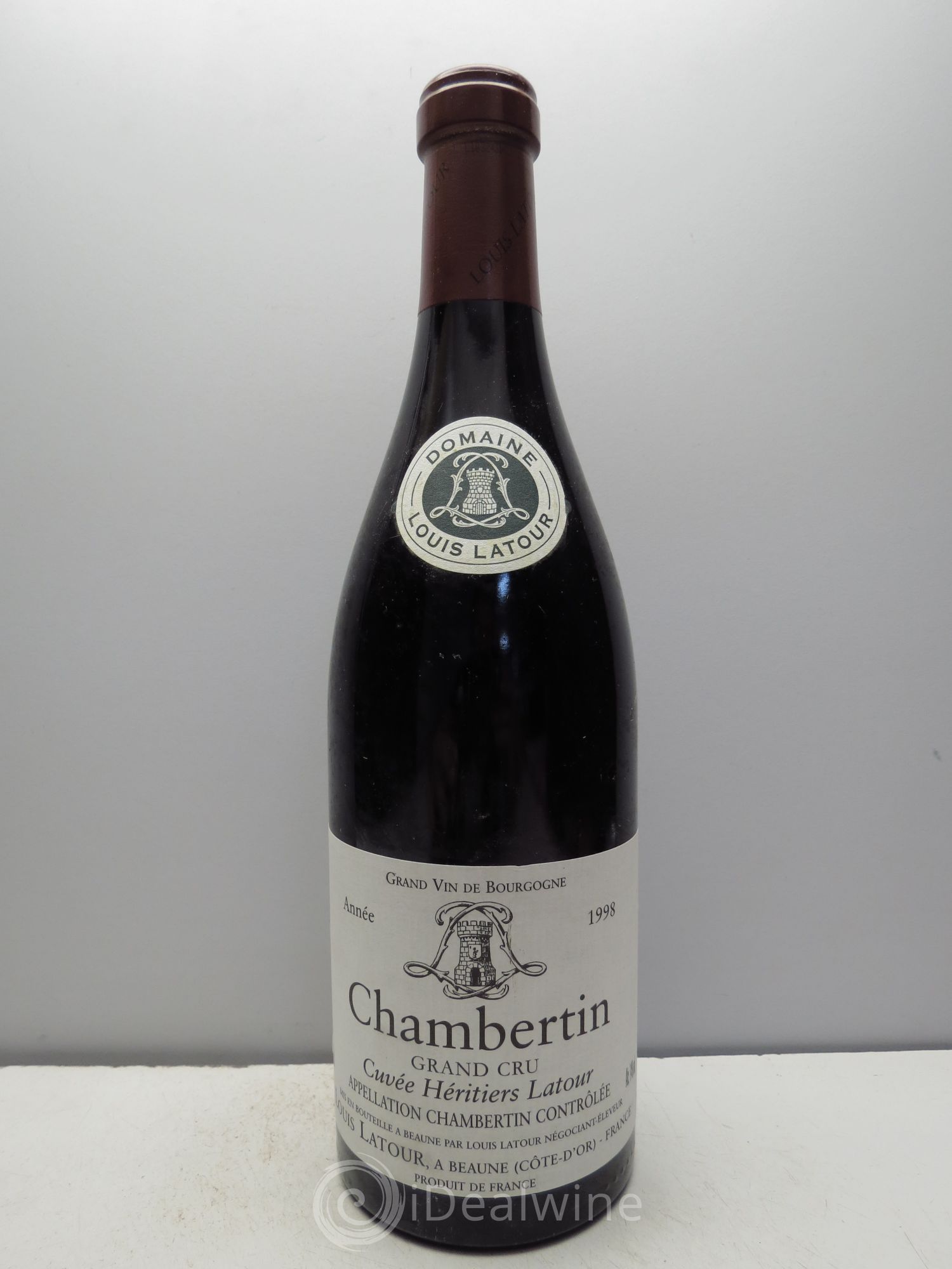Chambertin Grand Cru Cuvée Héritiers Latour Louis Latour 1998 - Lot de 1 bouteille - 0