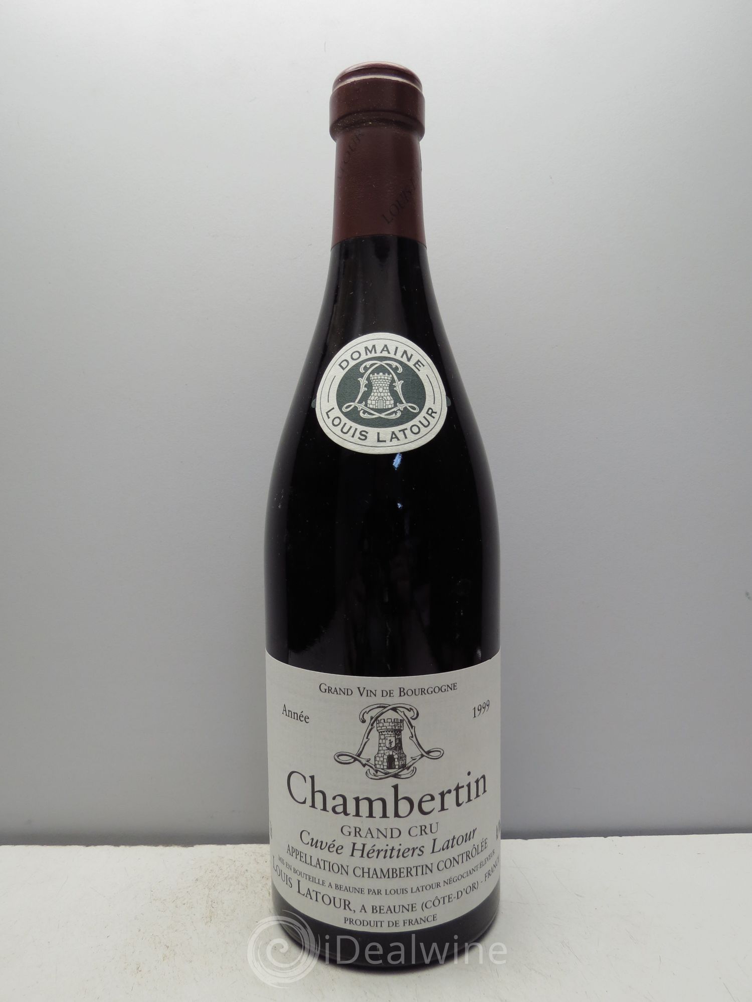 Chambertin Grand Cru Cuvée Héritiers Latour Louis Latour 1999 - Lot de 1 bouteille - 0