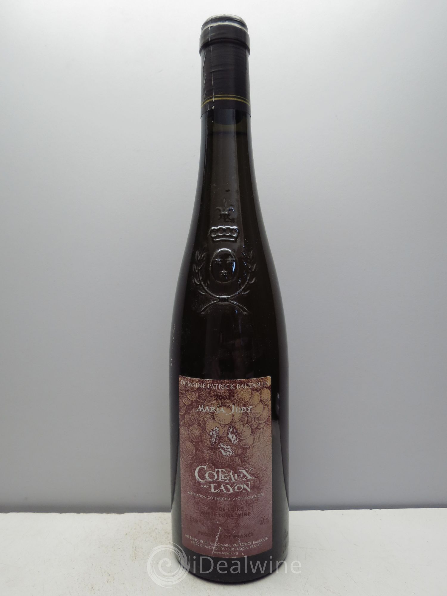 Coteaux du Layon Maria Juby P.Baudoin (50cl) (sans prix de réserve - no reserve) 2001 - Posten von 1 Flasche - 0