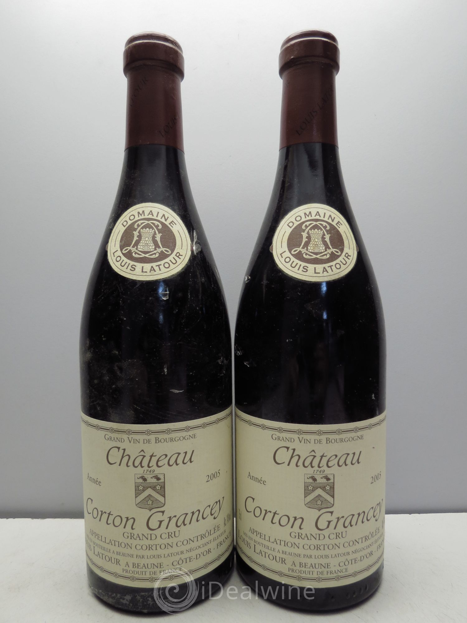 Corton Grand Cru Château Corton Grancey Louis Latour 2005 - Lot de 2 bouteilles - 0