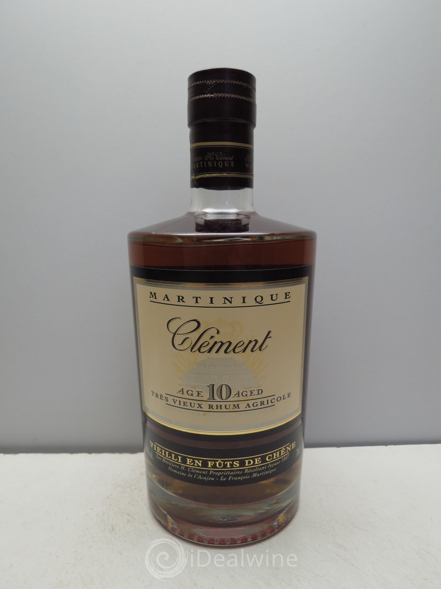 Rhum Martinique Distillerie Clément 10ans d'age (70cl) (sans prix de réserve / no reserve) - Posten von 1 Flasche - 0