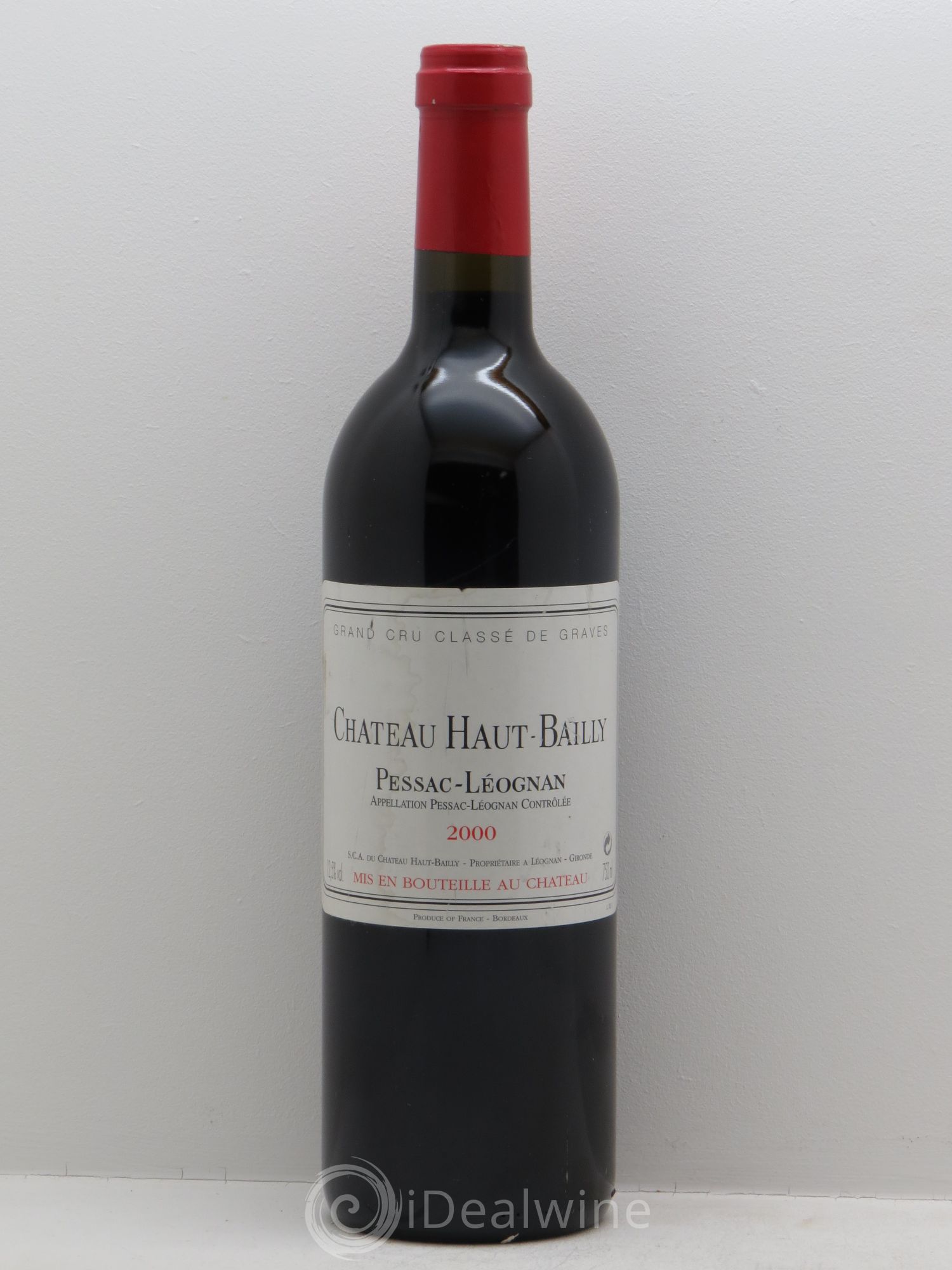 Château Haut-Bailly Cru Classé de Graves 2000 - Lot de 1 bouteille - 0