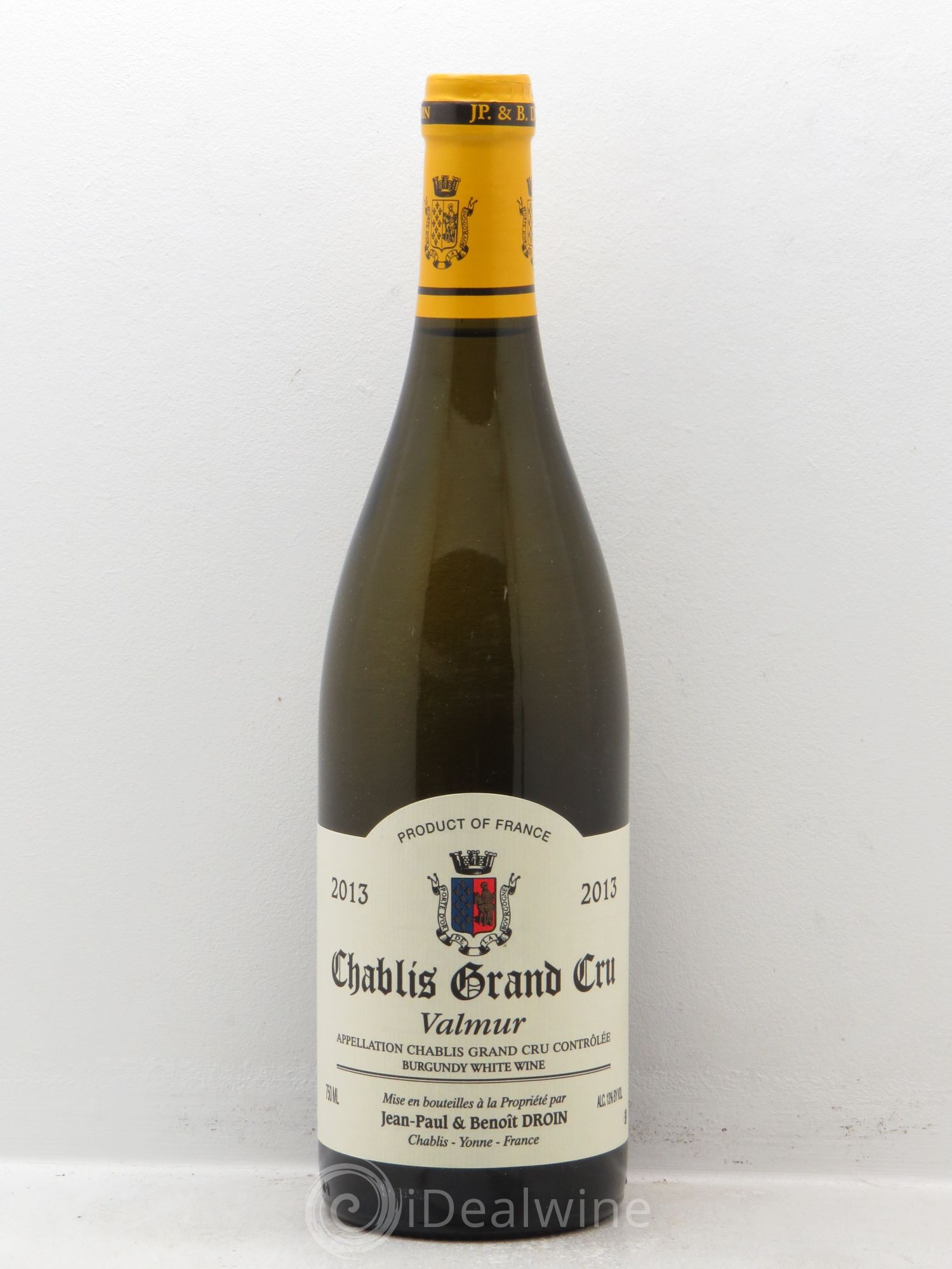 Chablis Grand Cru Valmur Jean-Paul & Benoît Droin (Domaine) 2013 - Posten von 1 Flasche - 0