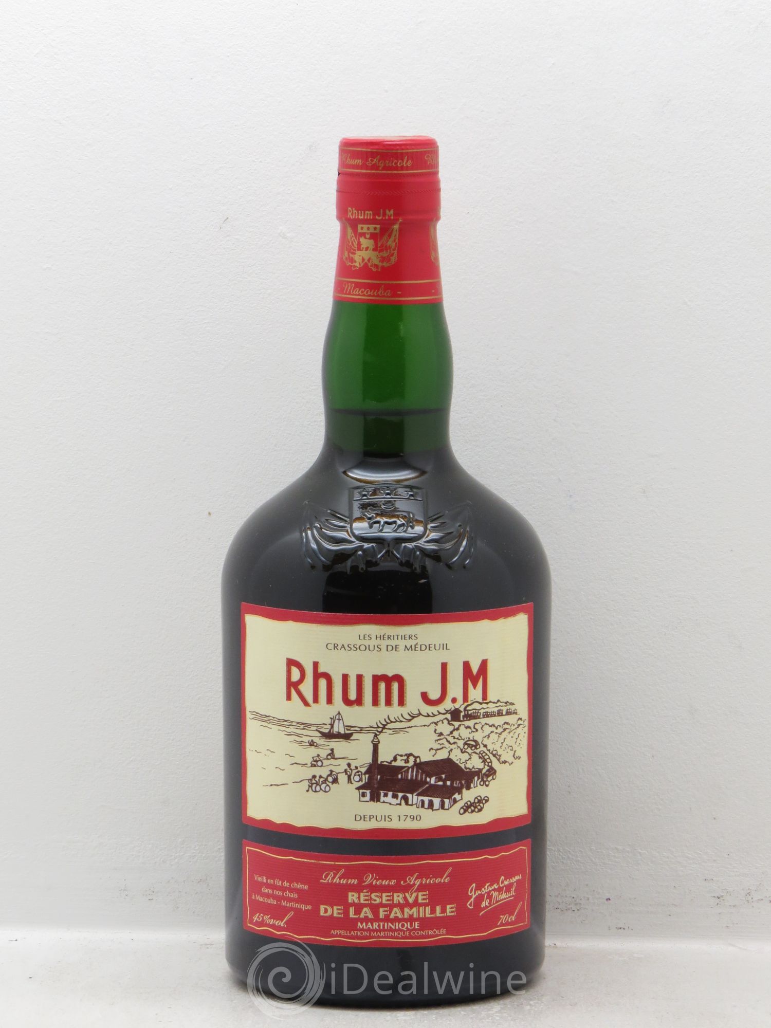 Rhum Ambré Vieux Rhum Agricole Martinique JM Réserve de la Famille 45° (70cl) - Posten von 1 Flasche - 0