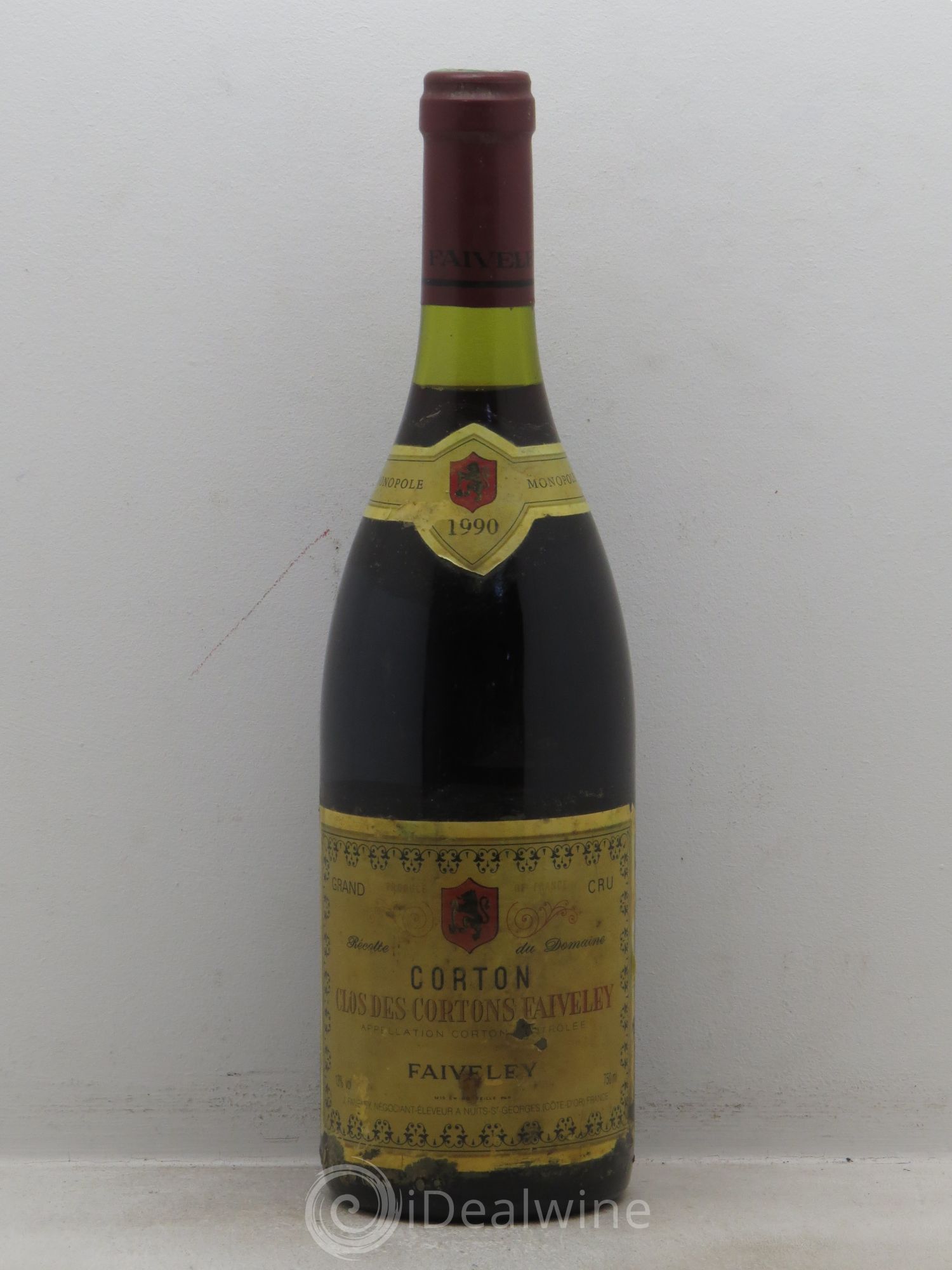 Corton Grand Cru Clos des Cortons Faiveley 1990 - Lot de 1 bouteille - 0