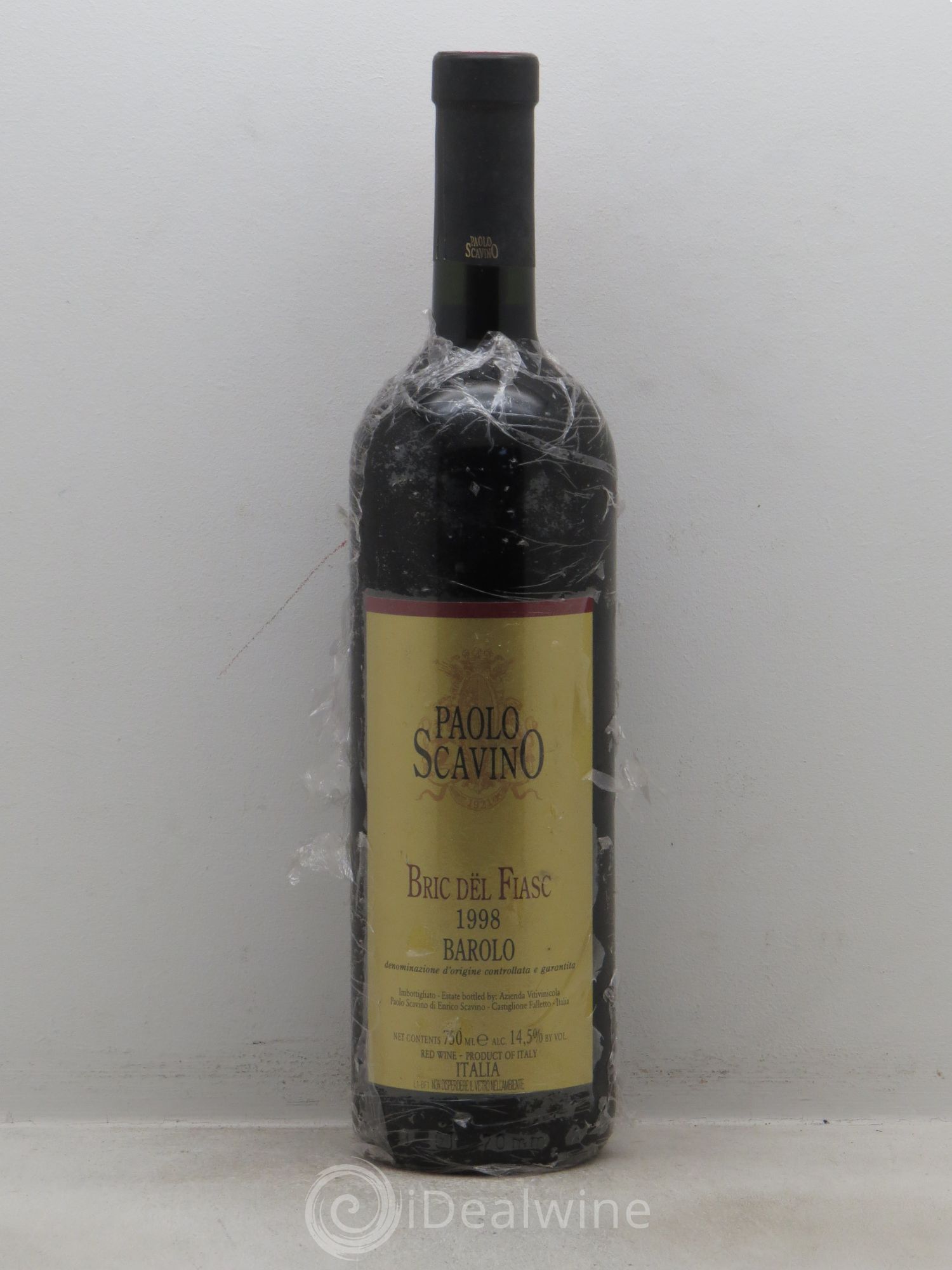 Barolo DOCG Bric del Fiasc Paolo Scavino 1998 - Lot de 1 bouteille - 0