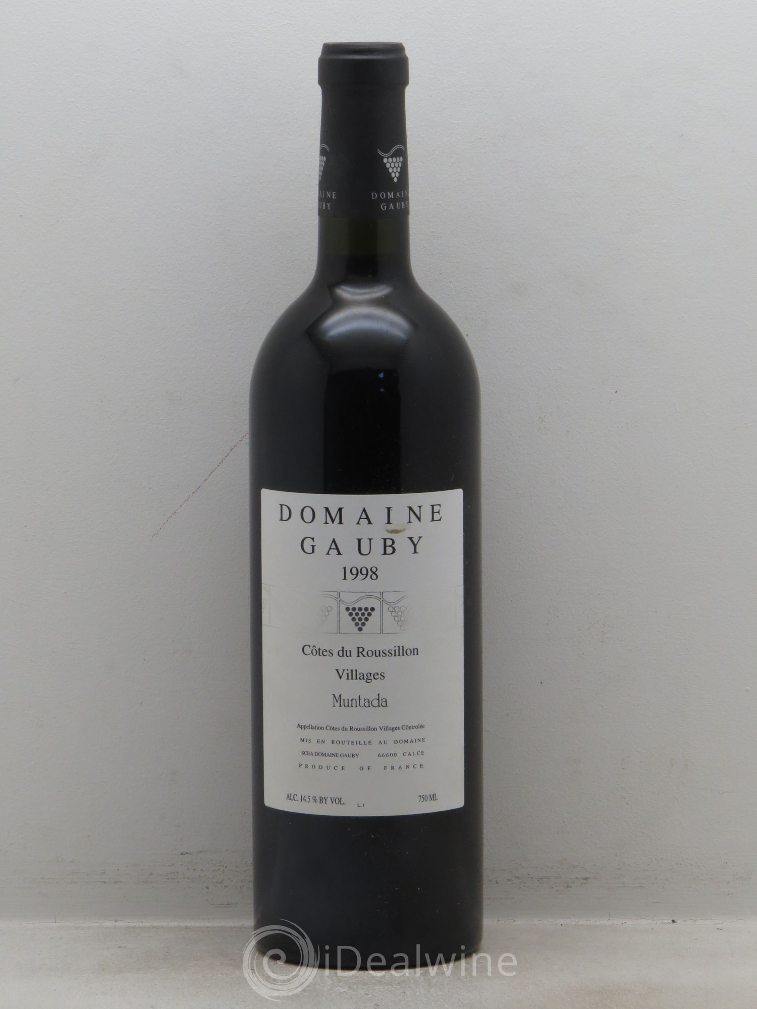 Côtes Catalanes (anciennement Côtes du Roussillon Villages) La Muntada Gauby (Domaine) 1998 - Lot de 1 bouteille - 0