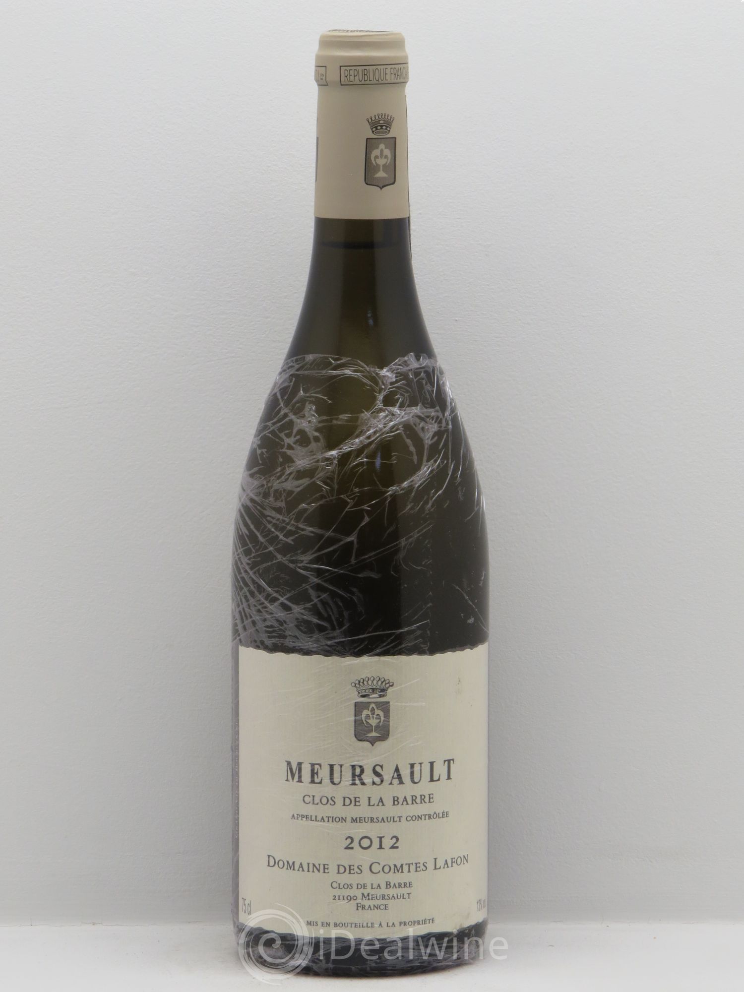 Meursault Clos de la Barre Comtes Lafon (Domaine des) 2012 - Lot de 1 bouteille - 0