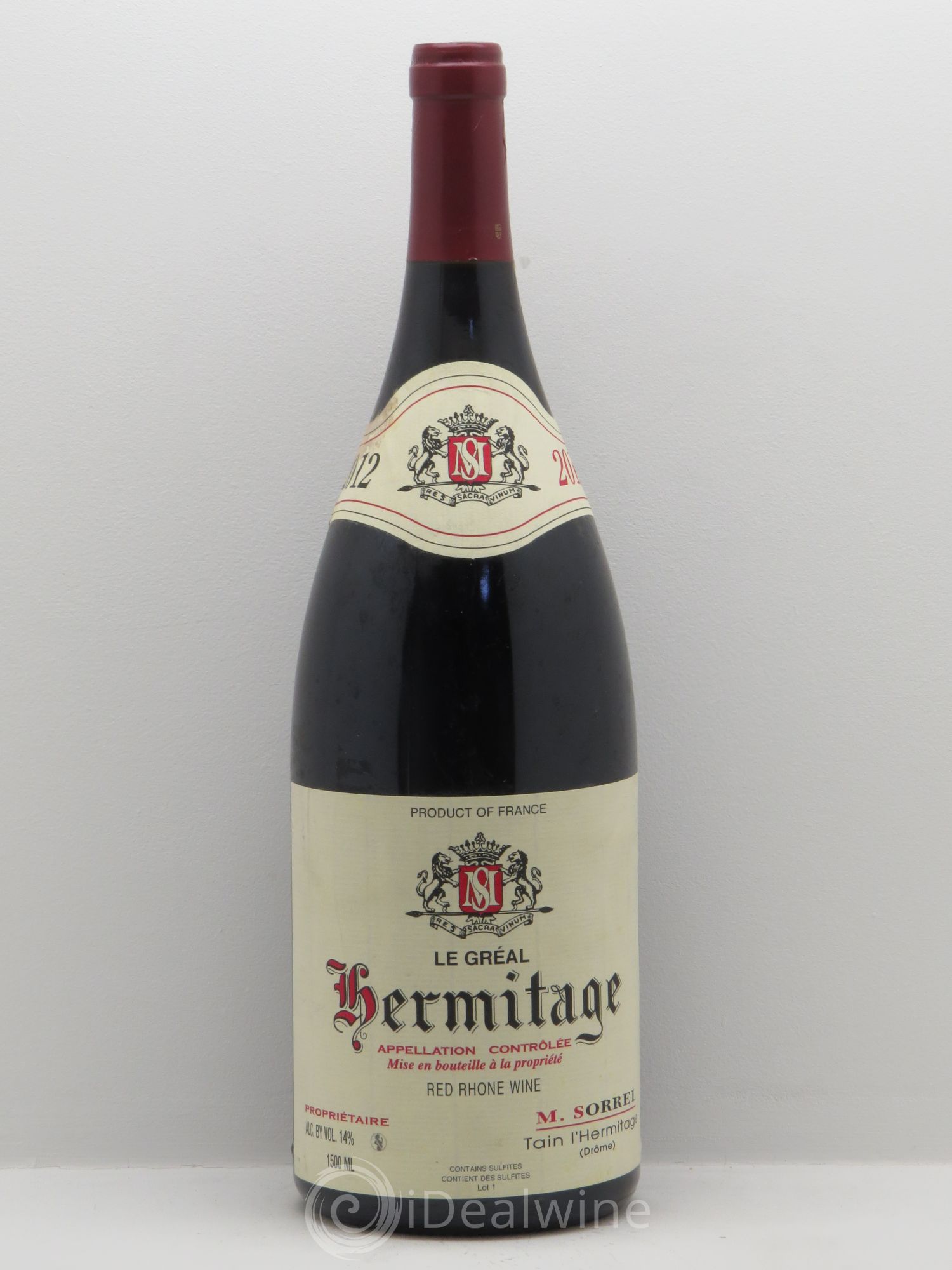 Hermitage Le Gréal Marc Sorrel 2012 - Lot de 1 magnum - 0