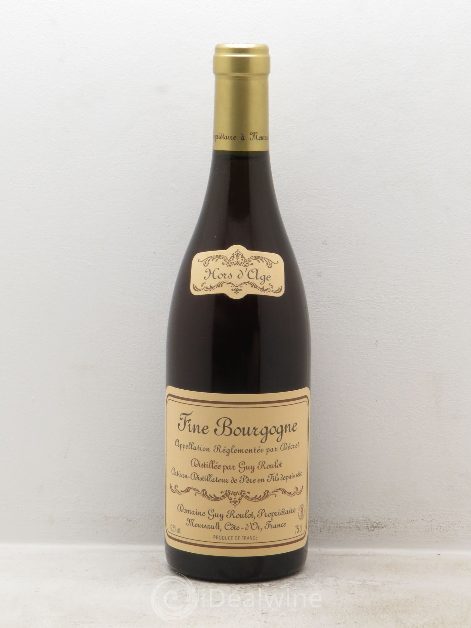 Alcools divers Bourgogne fine hors d'âge Domaine Guy Roulot (70cl) - Lotto di 1 bottiglia - 0