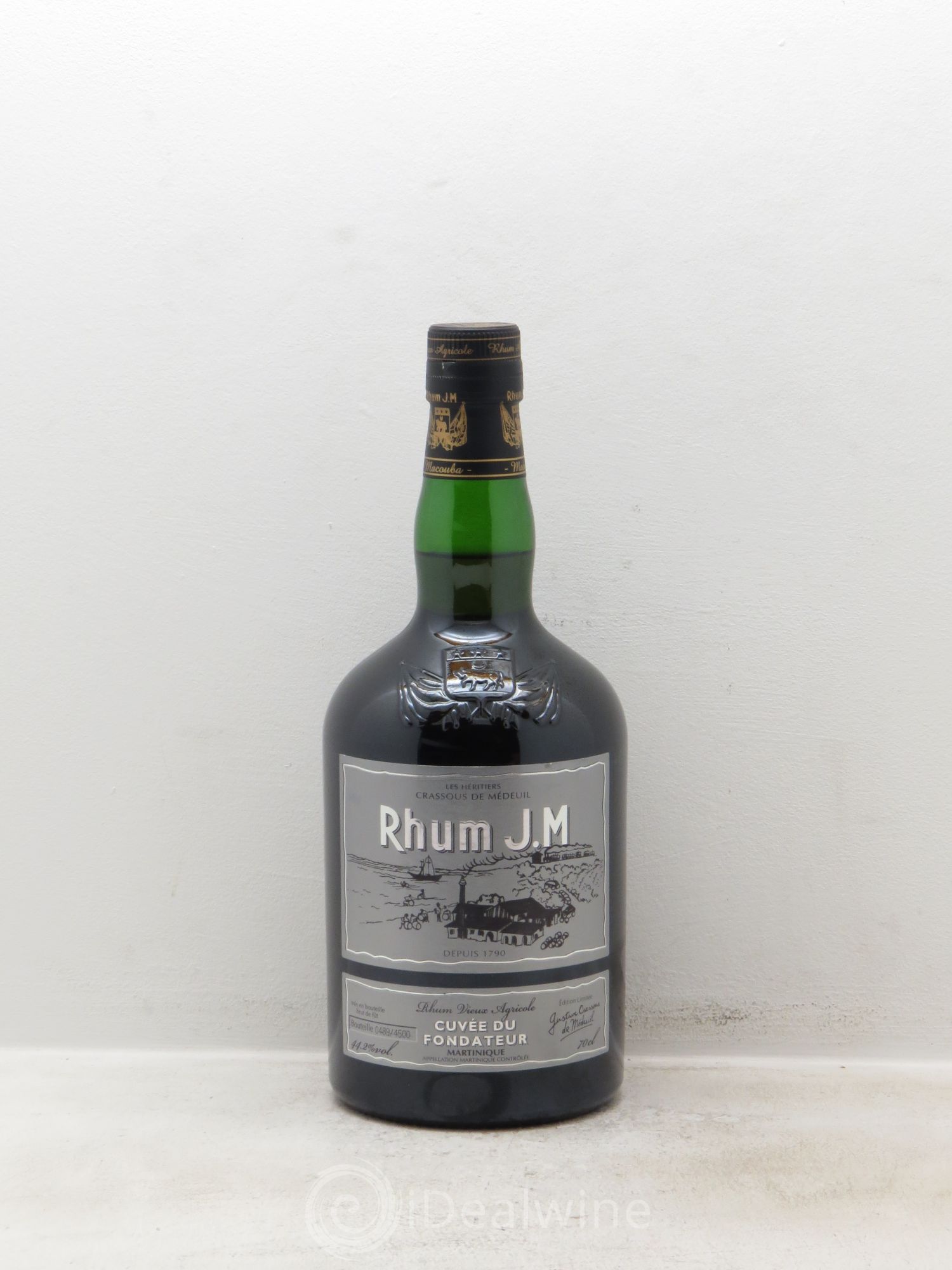 Rhum Martinique Distillerie JM Très vieux rhum agricole cuvée du fondateur 44,2° édition limitée (70cl) - Lotto di 1 bottiglia - 0