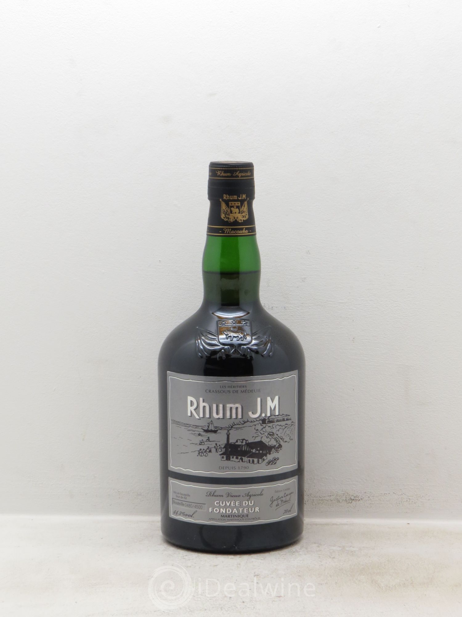 Rhum Martinique Très vieux rhum agricole cuvée du fondateur 44,2° édition limitée (70cl) - Posten von 1 Flasche - 0