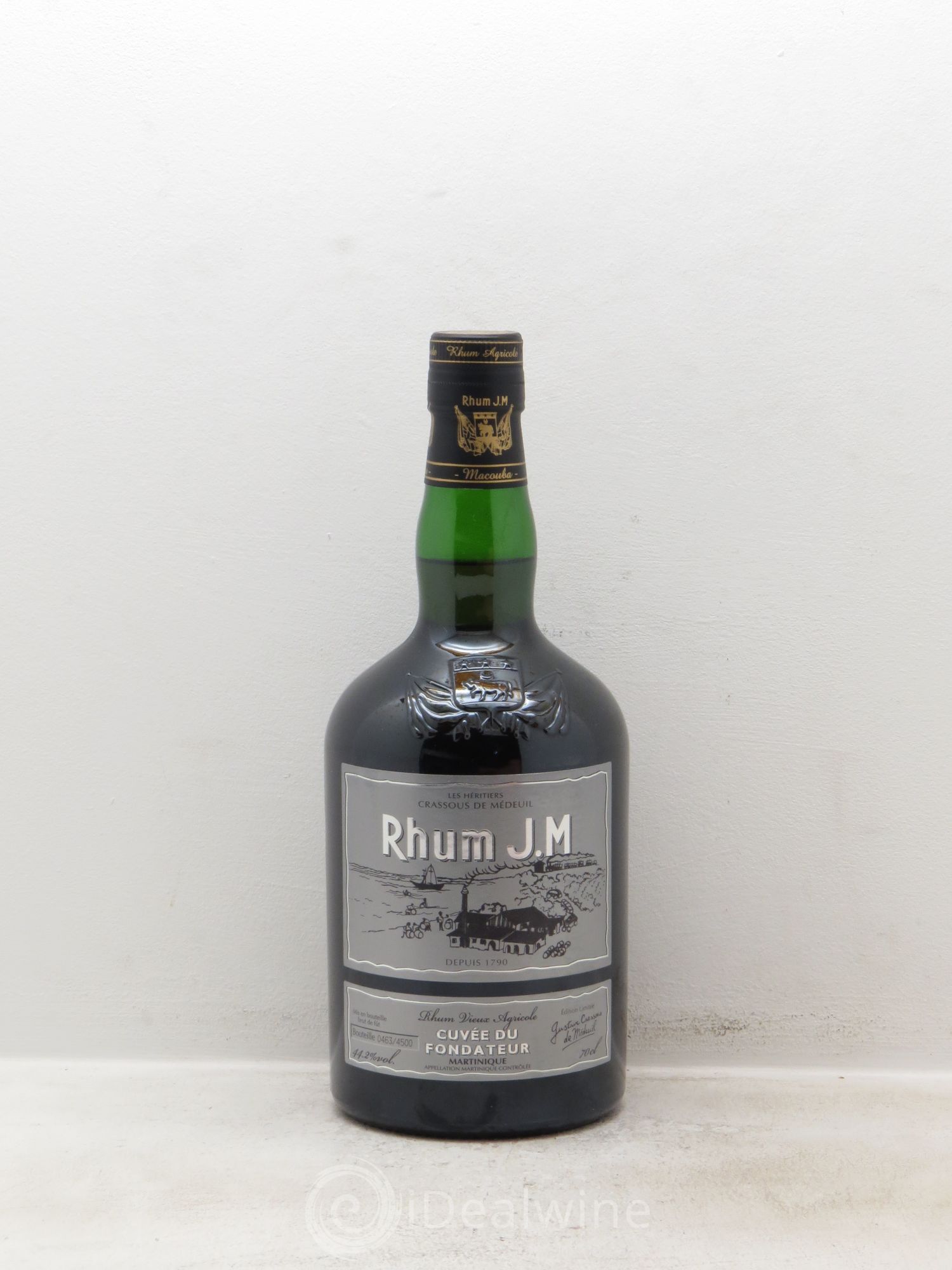 Rhum Martinique Très vieux rhum agricole cuvée du fondateur 44,2° édition limitée (70cl) - Lotto di 1 bottiglia - 0