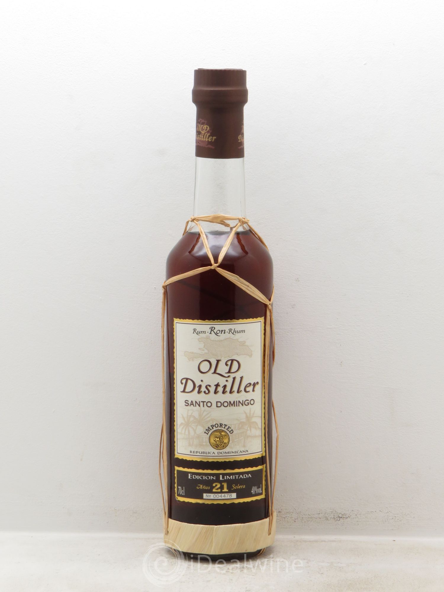 Rhum Saint Domingue Old Ditiller Rhum 21 ans d'âge édition limitée 40° (70cl) - Posten von 1 Flasche - 0