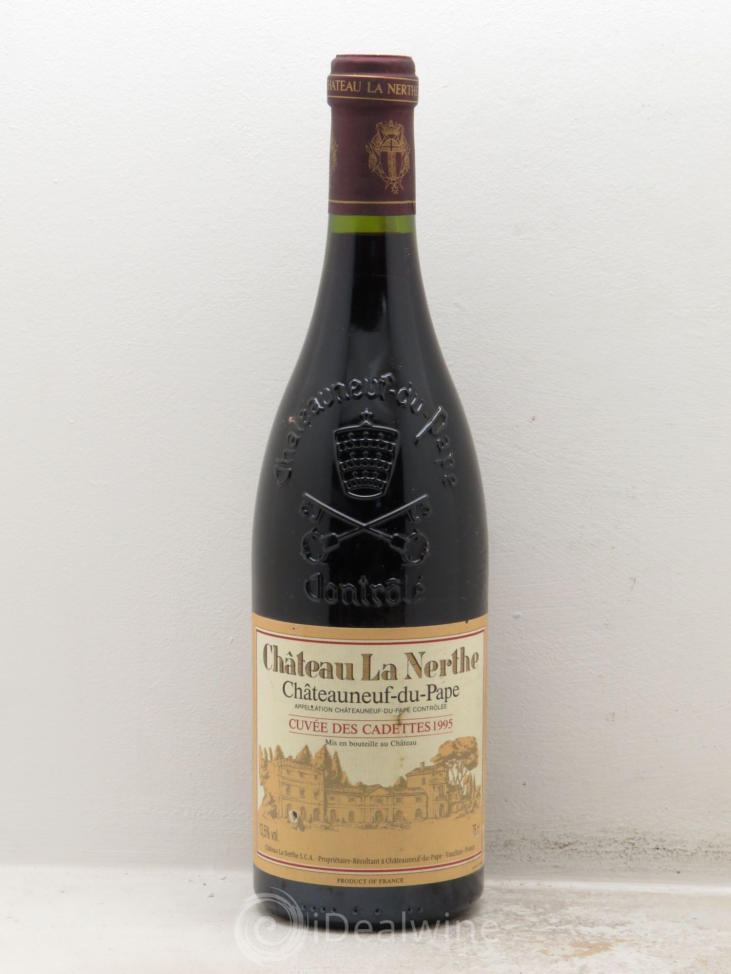 Châteauneuf-du-Pape Château La Nerthe Cuvée des Cadettes Famille Richard 1995 - Lot de 1 bouteille - 0