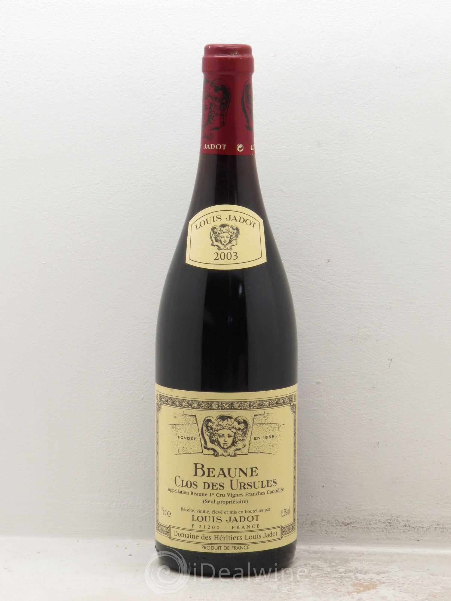 Beaune 1er Cru Clos des Ursules Maison Louis Jadot 2003 - Lot de 1 bouteille - 0