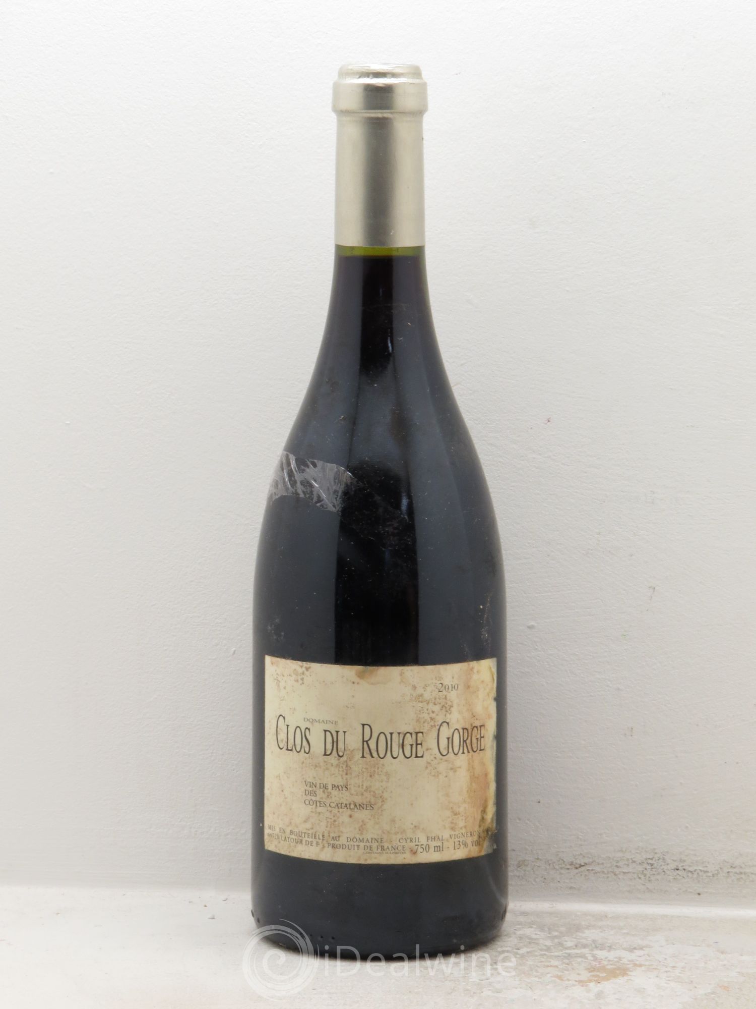 Côtes Catalanes Clos du Rouge Gorge Vieilles Vignes Cyril Fhal 2010 - Lot de 1 bouteille - 0
