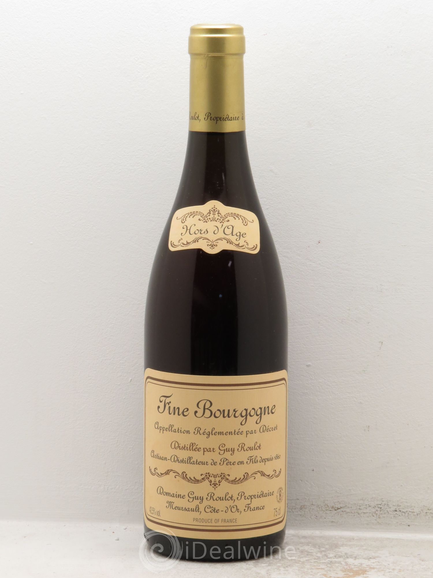 Alcools divers Fine de Bourgogne G.Roulot Hors d'Age (42.5°) - Posten von 1 Flasche - 0