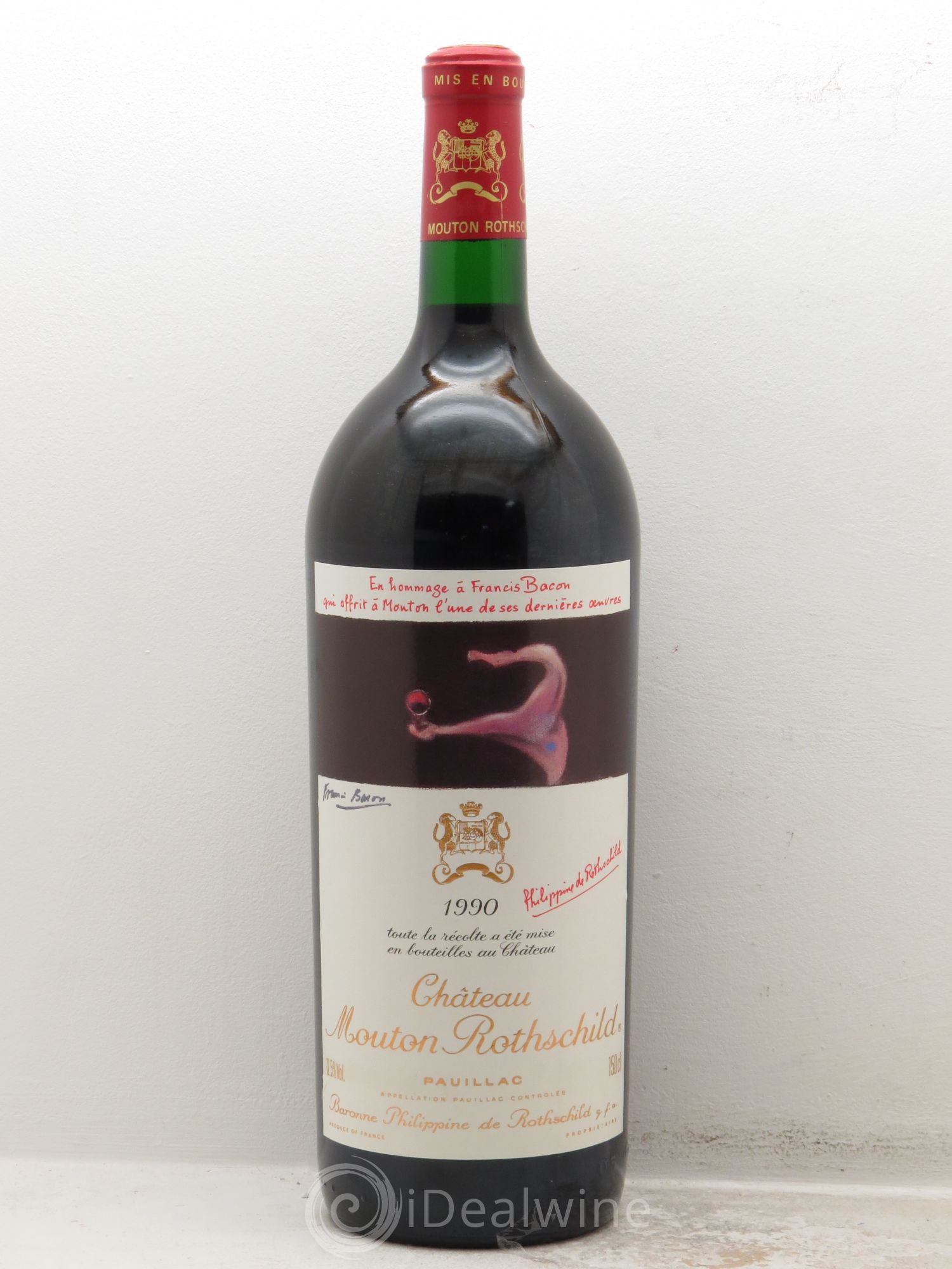 Château Mouton Rothschild 1er Grand Cru Classé 1990 - Lot de 1 magnum - 0