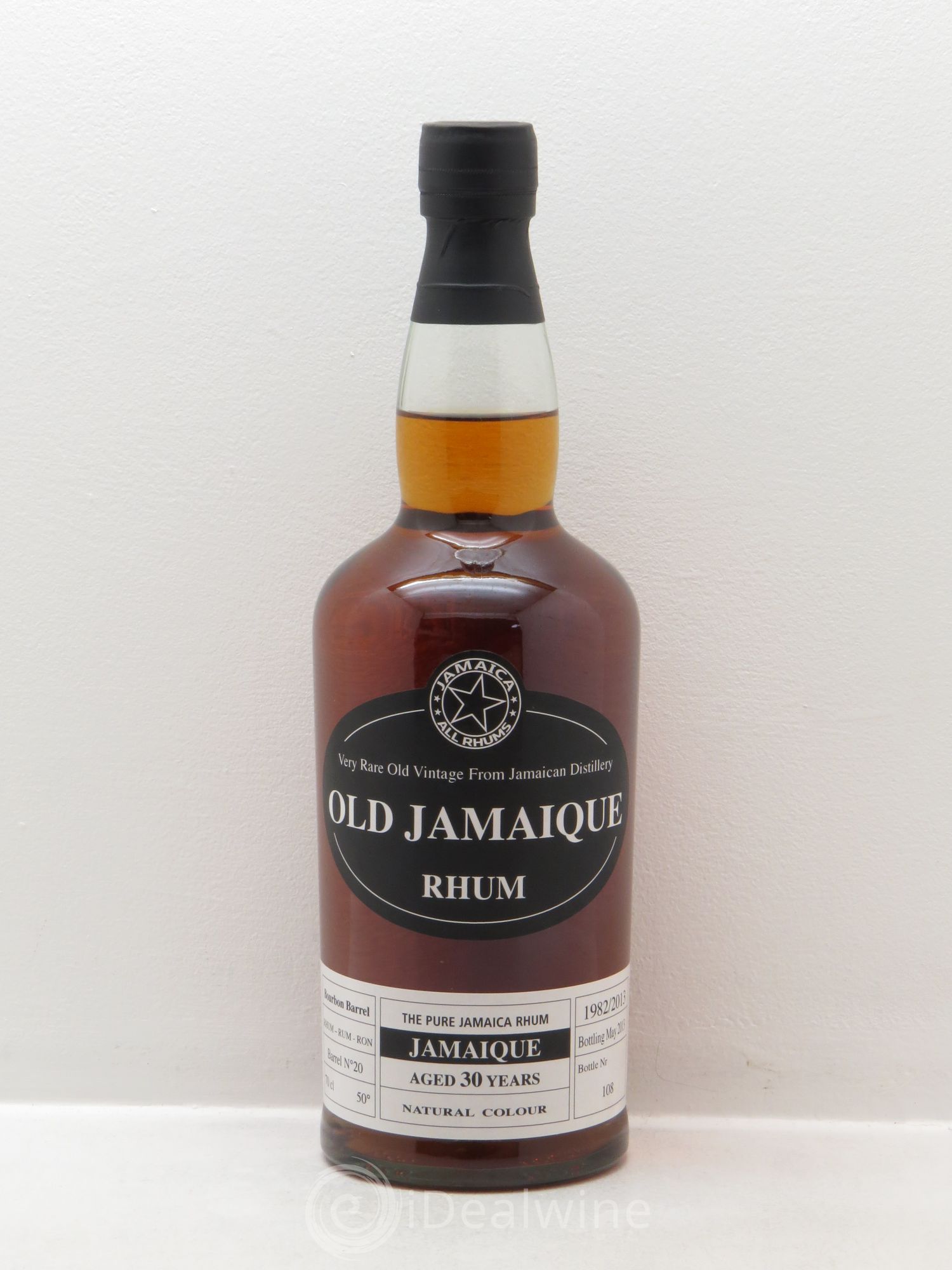 Rhum Jamaique old jamaique rhum bourbon barrel N°20 1982/2013 30 YO 50° (coffret) 1982 - Lotto di 1 bottiglia - 0
