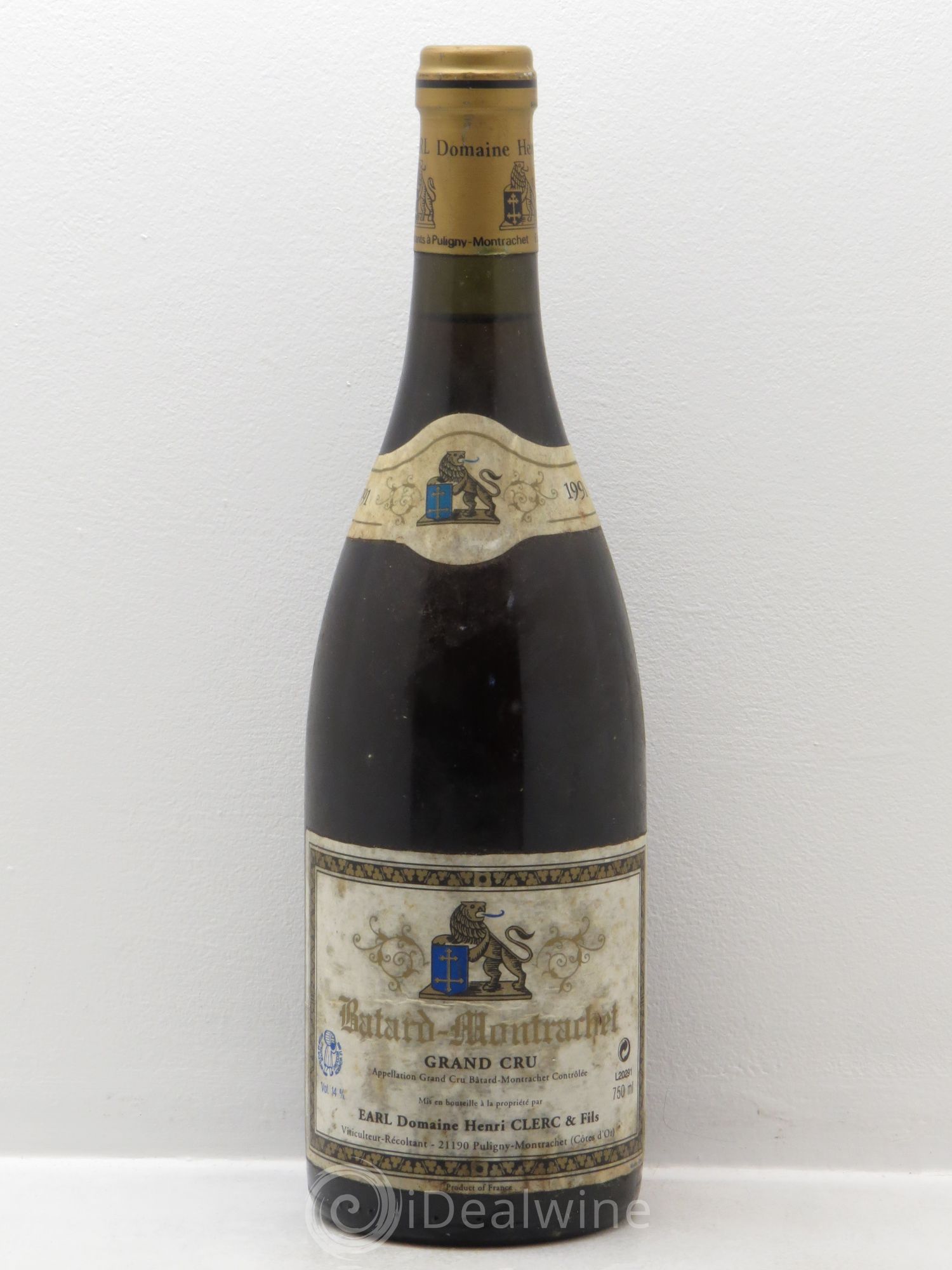 Bâtard-Montrachet Grand Cru Henri Clerc 1991 - Lot de 1 bouteille - 0