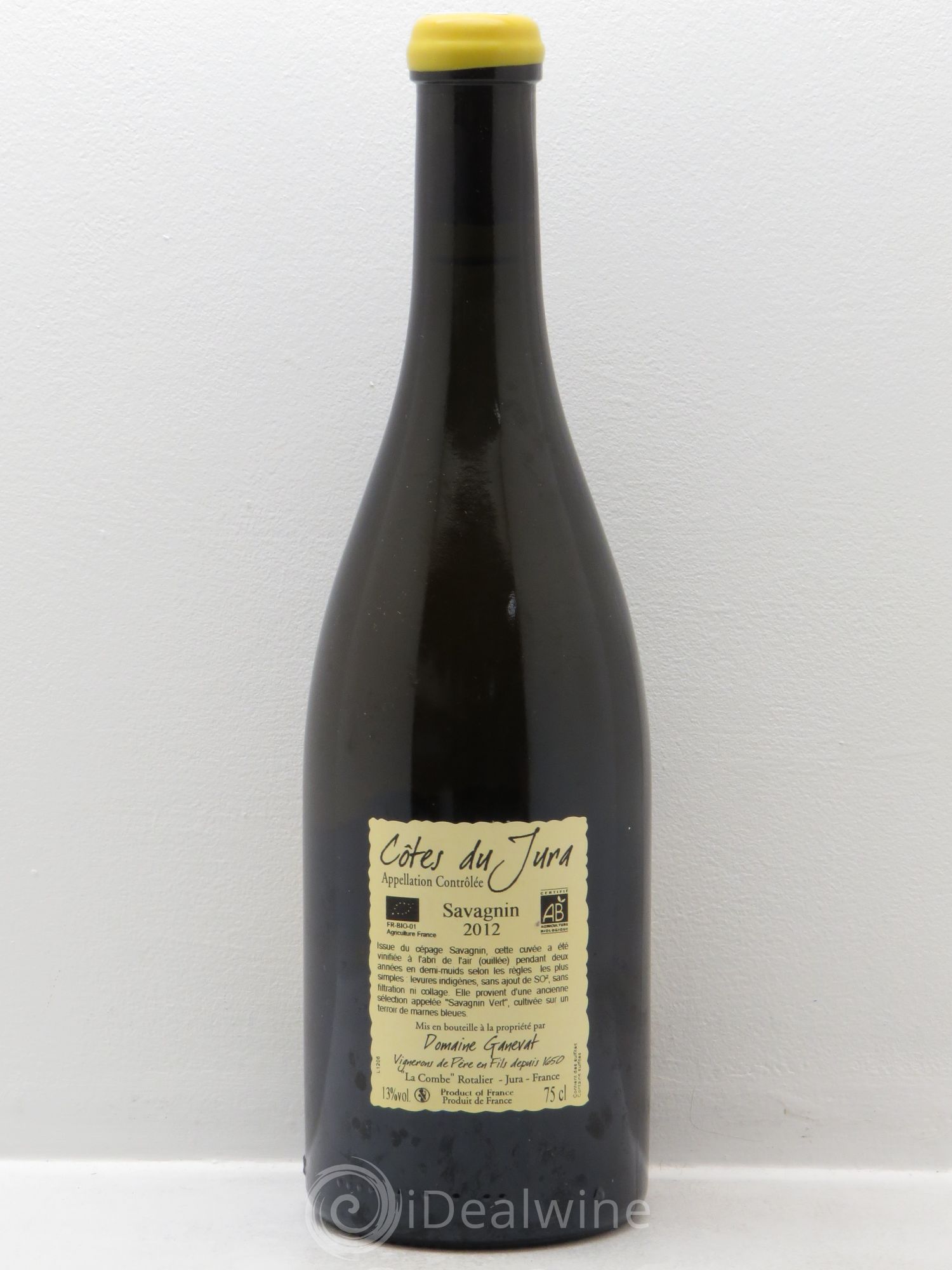 Côtes du Jura Savagnin Chalasses Marnes Bleues JF Ganevat 2012 - Posten von 1 Flasche - 1