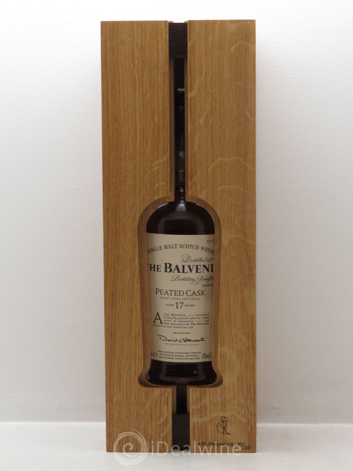 Whisky Ecosse/speyside The Balvenie 17 ans single malt 43° the peated cask édition limitée 50 exemplaires (coffret) - Posten von 1 Flasche - 1